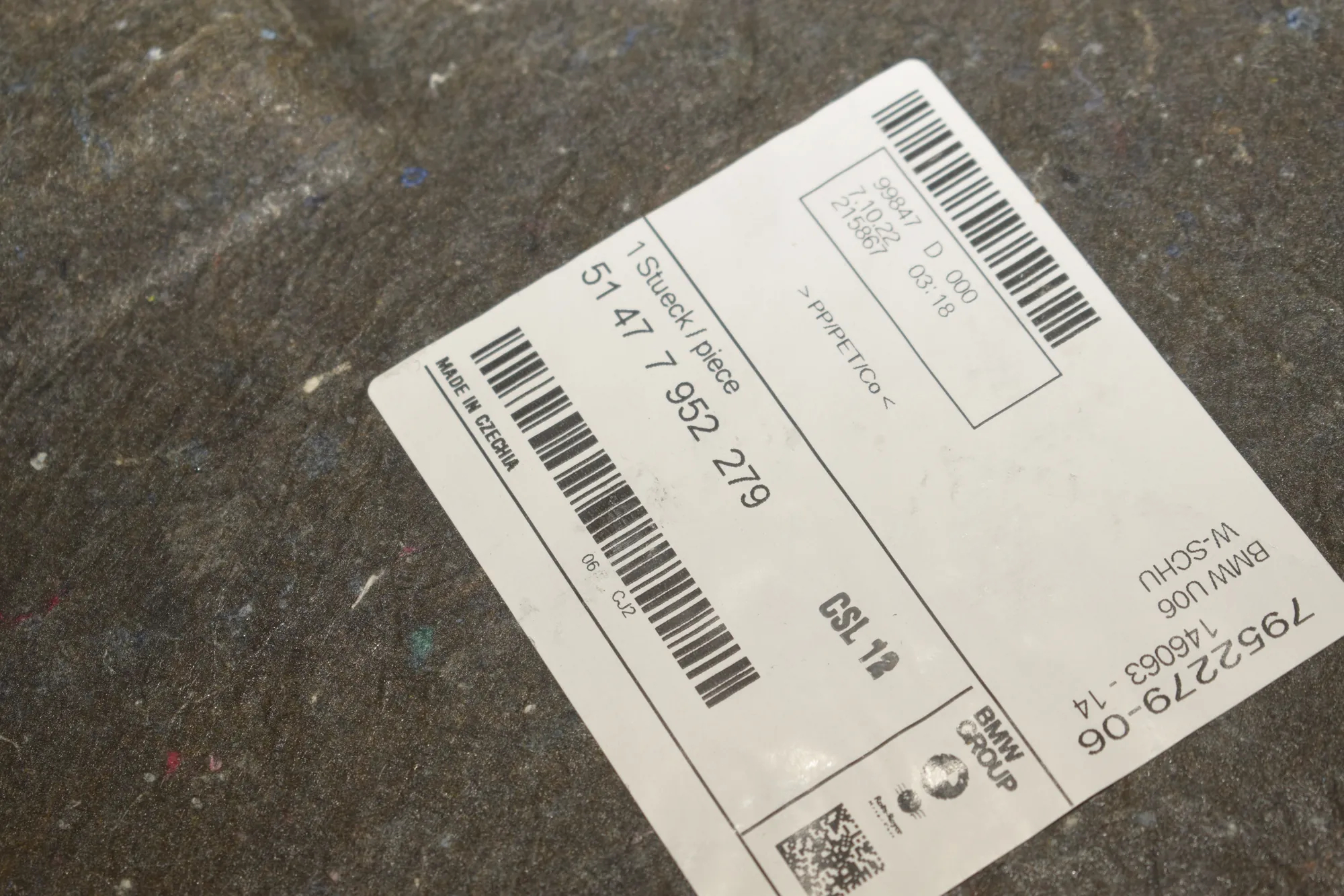 Other Boot Trunk Parts – OEM 7952279 · BMW 2 Active Tourer (U06) (2021 - -) 218d 2022 – 4