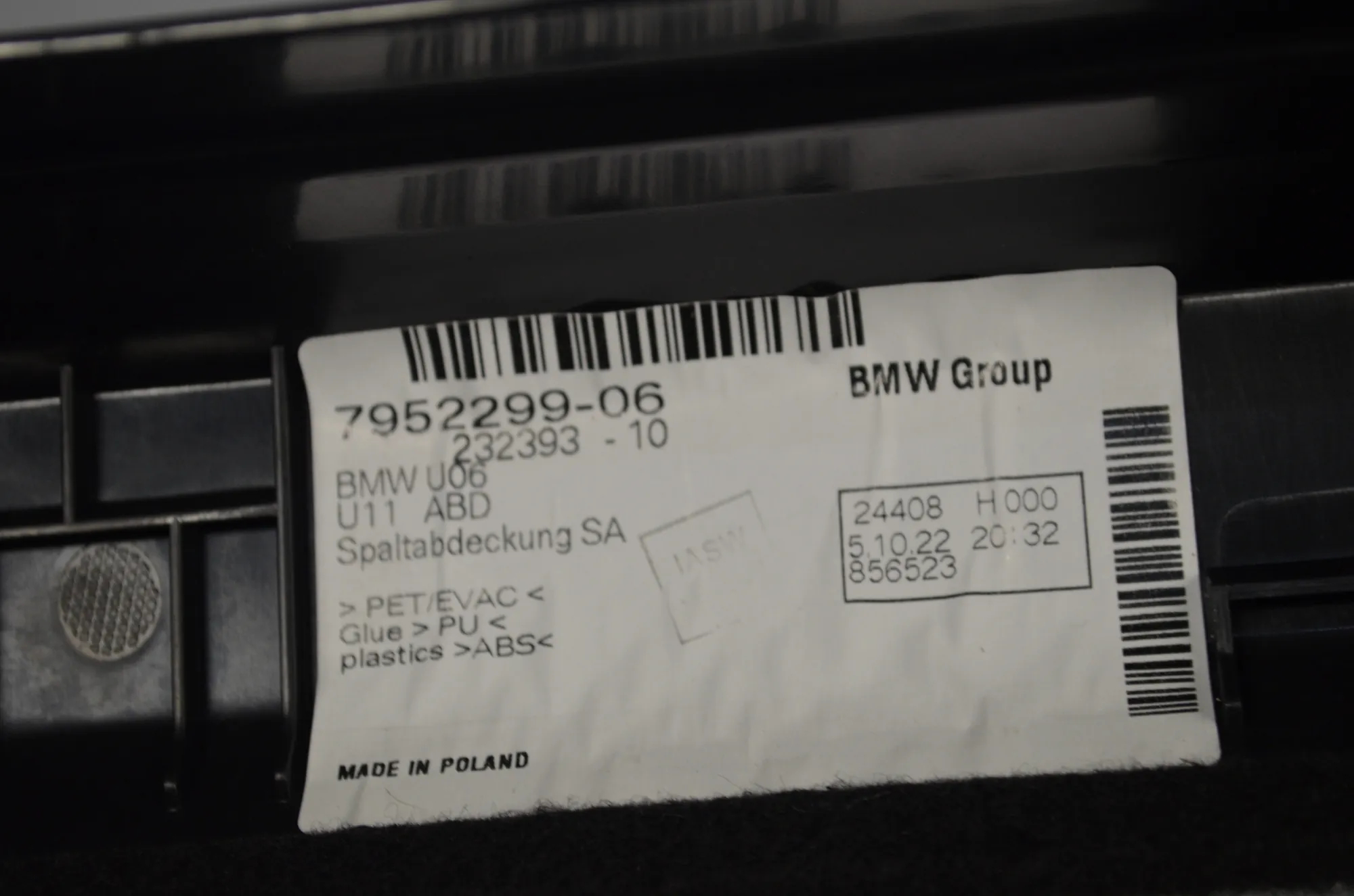 Other Boot Trunk Parts – OEM 7952299 · BMW 2 Active Tourer (U06) (2021 - -) 218d 2022 – 4