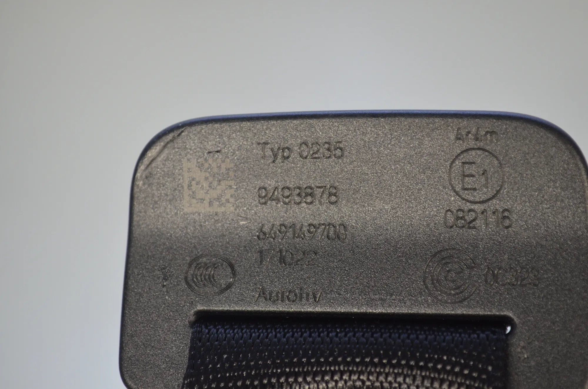Rear Middle Seatbelt – OEM 9493878 · BMW 2 Active Tourer (U06) (2021 - -) 218d 2022 – 5