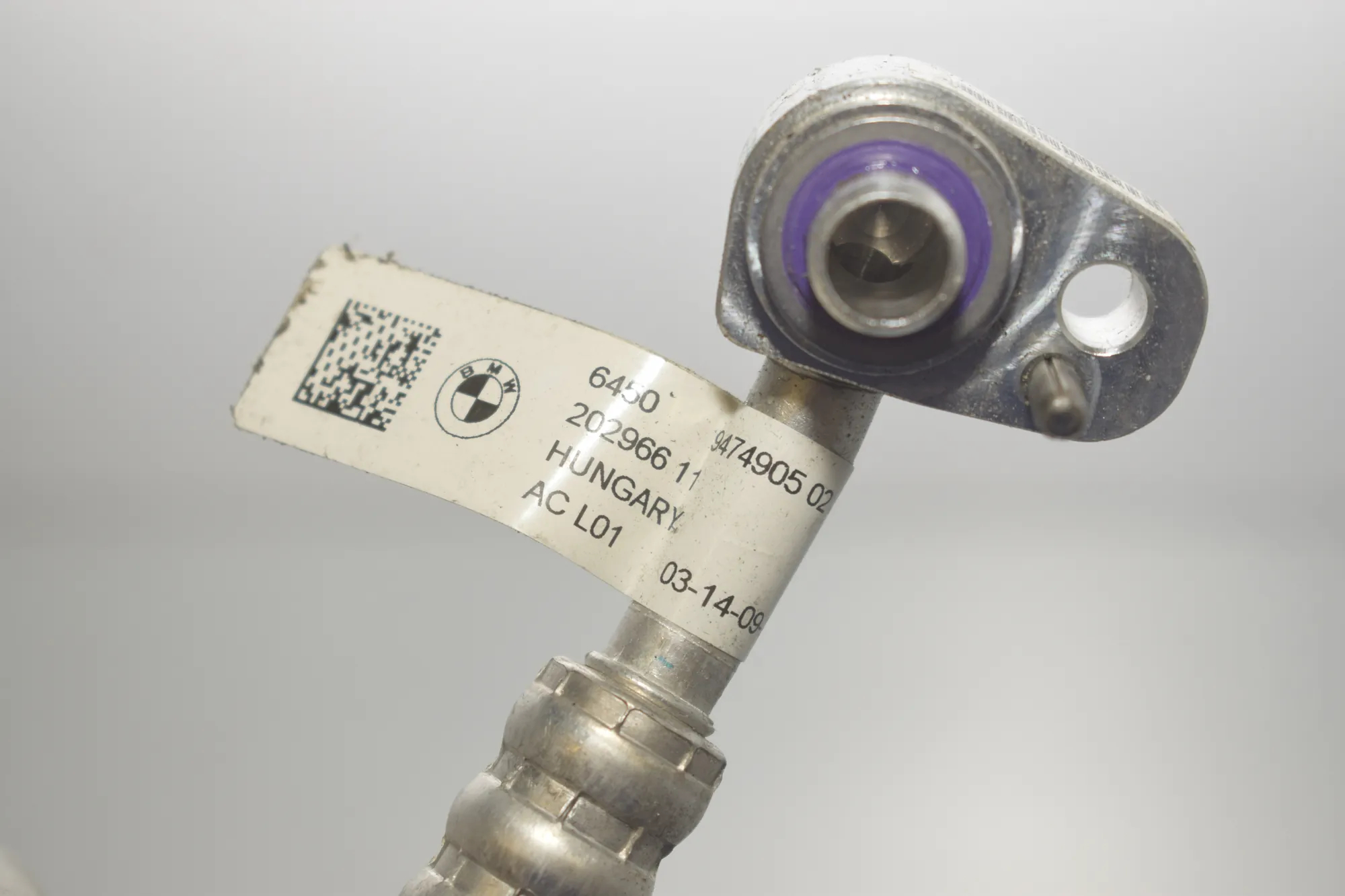 A/C Air Con Hose Pipe – OEM 9474905 · BMW i4 (G26) (2022 - -) eDrive35 2023 – 4