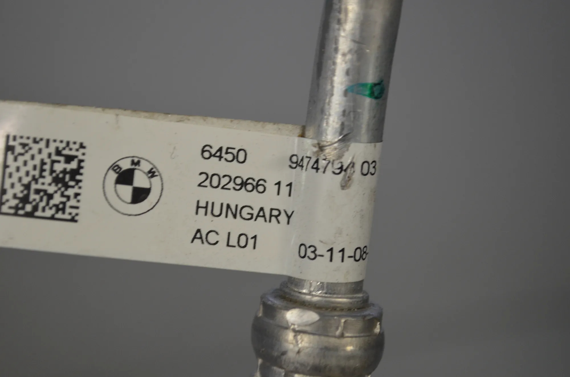 A/C Air Con Hose Pipe – OEM 9474794 · BMW i4 (G26) (2022 - -) eDrive35 2023 – 4
