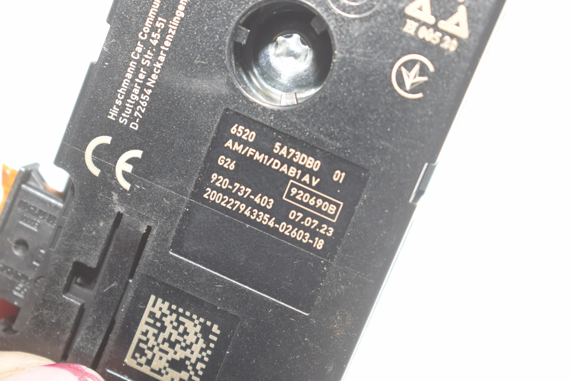Antenna Amplifier – OEM 5A73DB0 · BMW i4 (G26) (2022 - -) eDrive35 2023 – 5