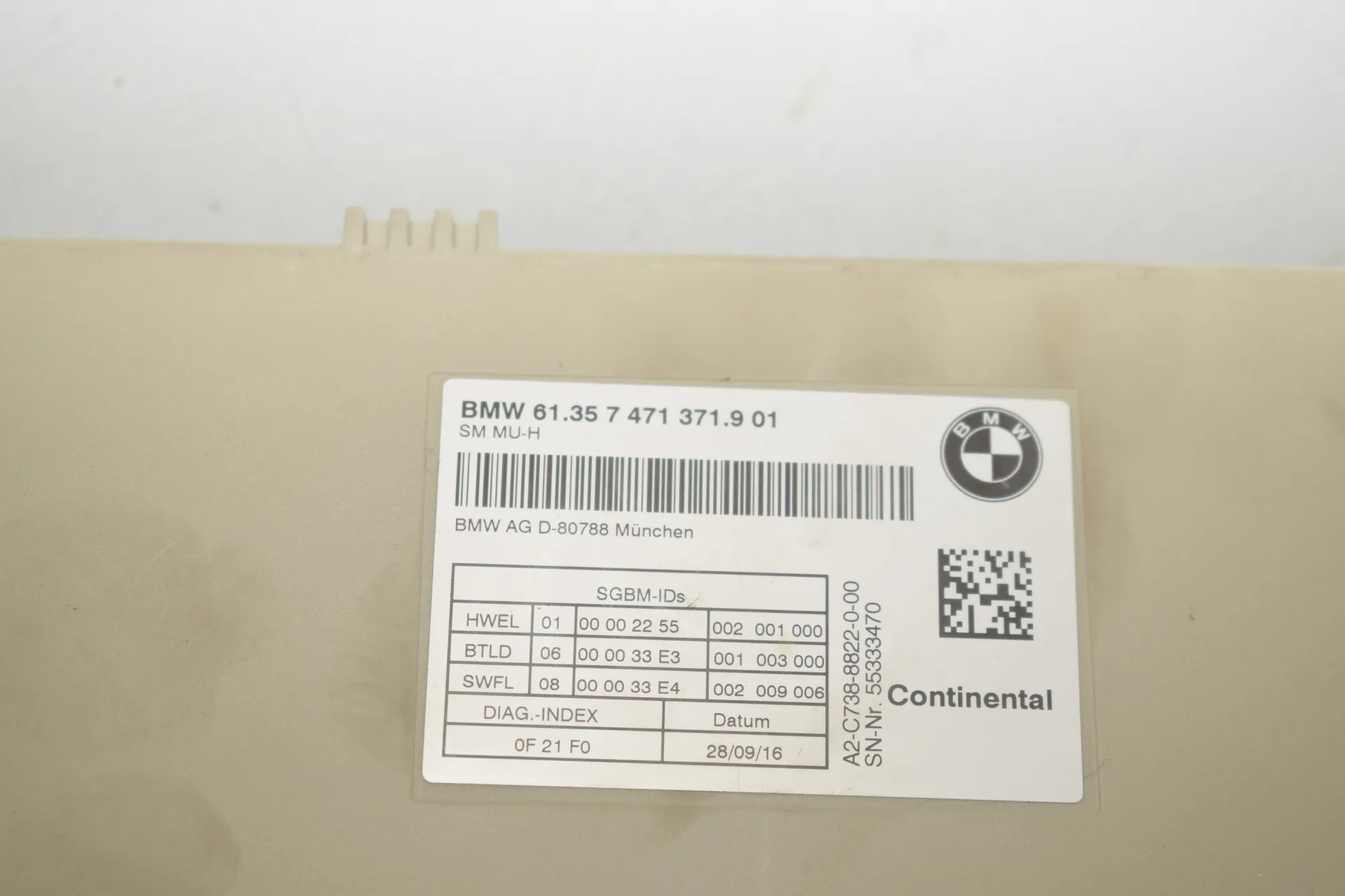 Other Control Units – OEM 7471371 · BMW 5 (G30) BMW 5 (G30) 520 d 2016 – 4