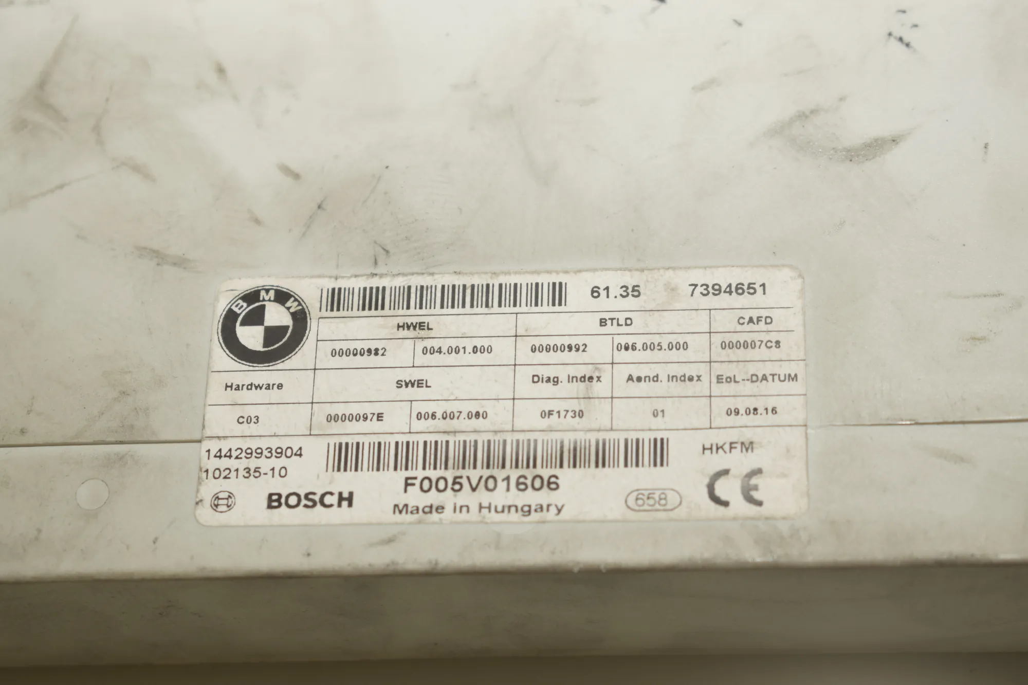 Electric Tailgate Opening Kit – OEM 9275121 · BMW 5 Touring (F11) M 550 d xDrive 2016 – 12