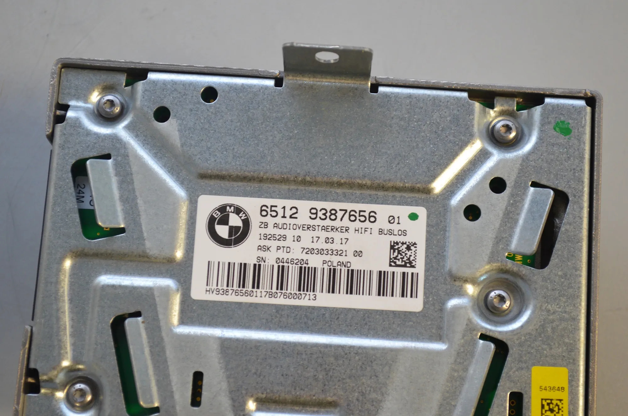 Sound Audio System Set – OEM 9278066 · BMW X1 (F48) xDrive 18 d 2017 – 14