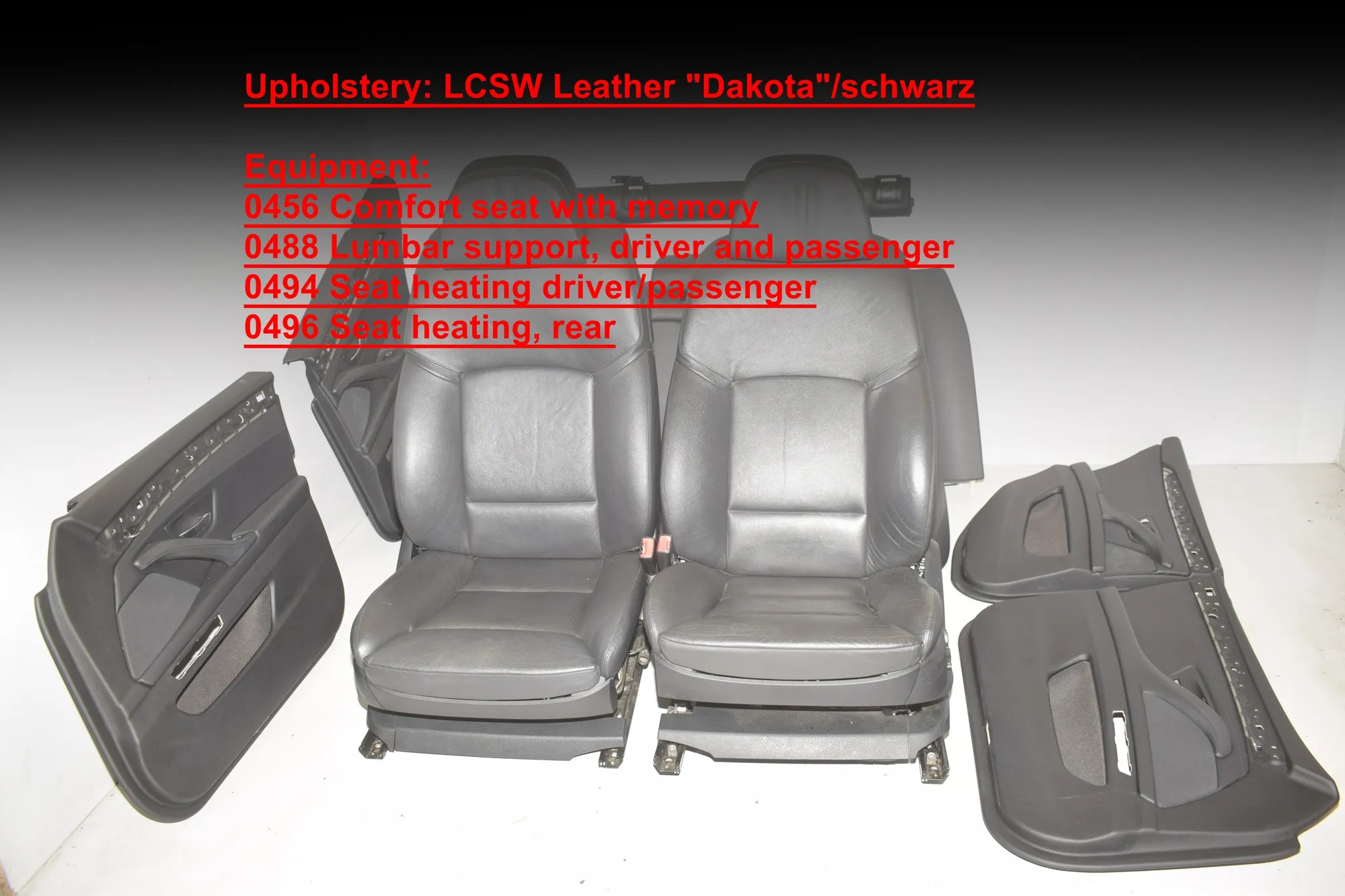 Seat set · BMW 5 Touring (F11) M 550 d xDrive 2012