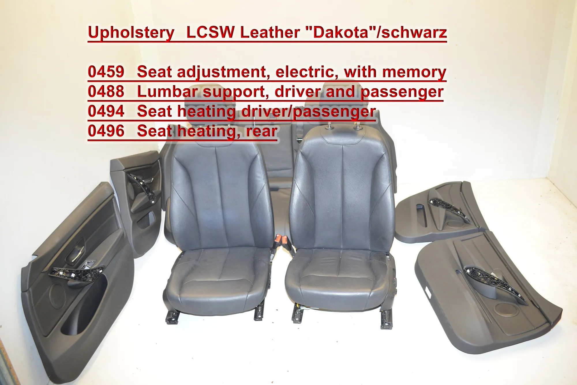 Seat set · BMW 4 Gran Coupe (F36) 430 d xDrive 2014