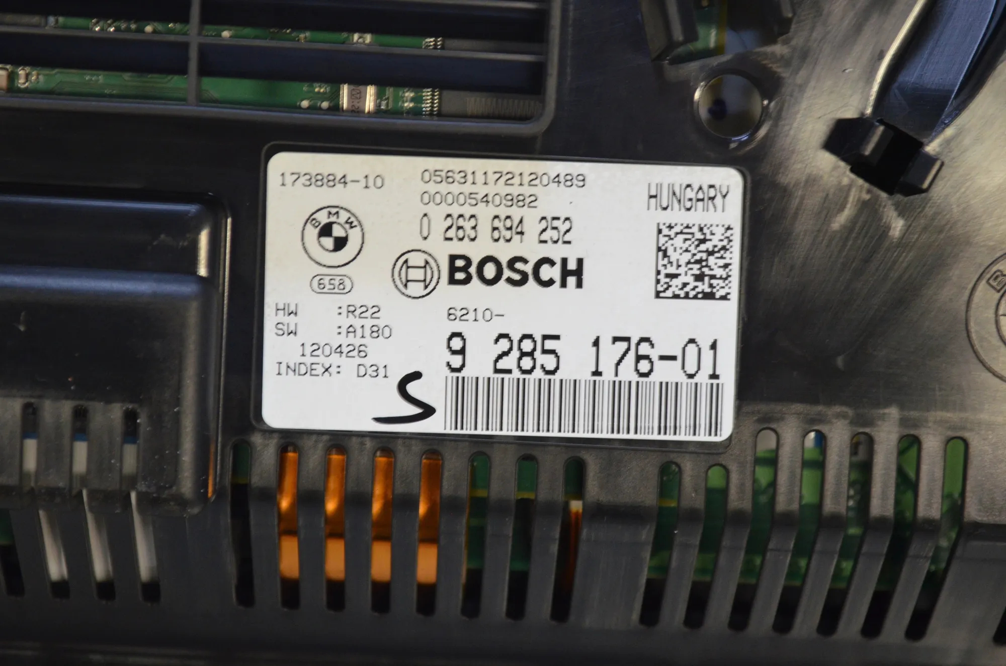 Instrument Cluster Speedometer – OEM 9285176 · BMW 5 Touring (F11) M 550 d xDrive 2012 – 5