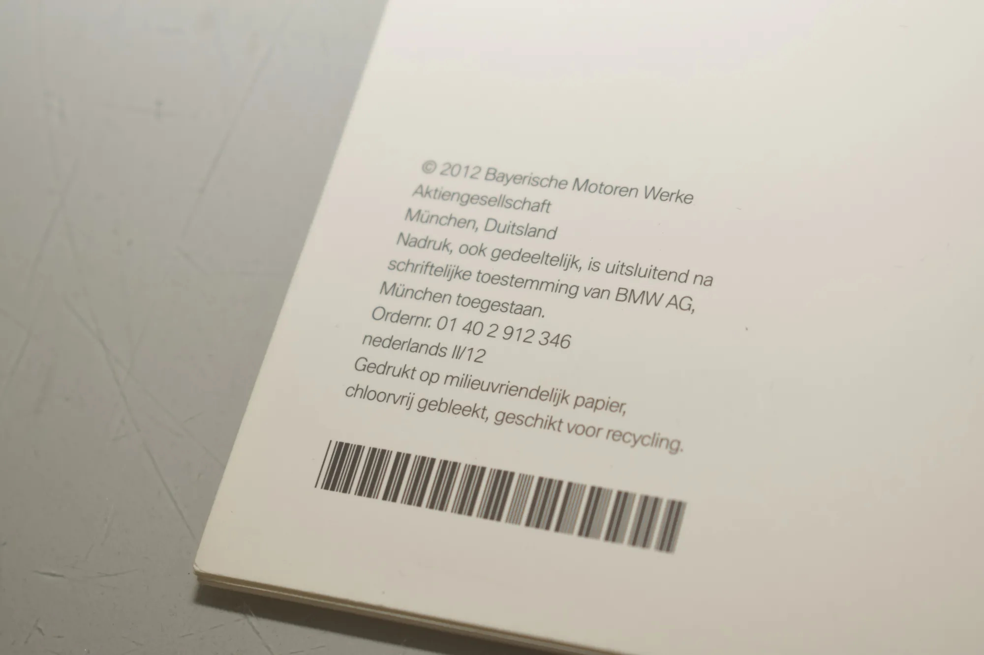 Manual Service Book – OEM 2912346 · BMW 5 Touring (F11) M 550 d xDrive 2012 – 4