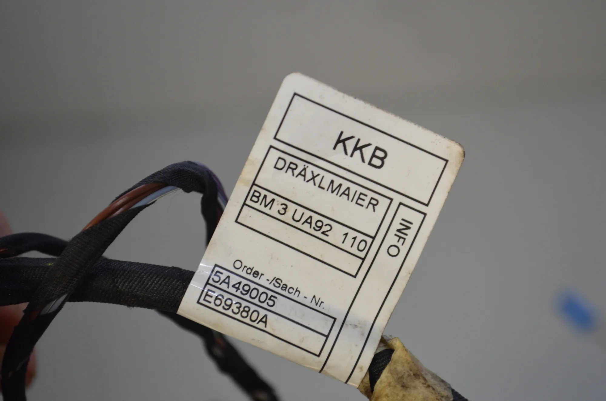 Rear Right Door Wiring – OEM 5A49005 · BMW X3 (G01, F97) (2017 - -) xDrive 30 e Plug-in-Hybrid 2022 – 4
