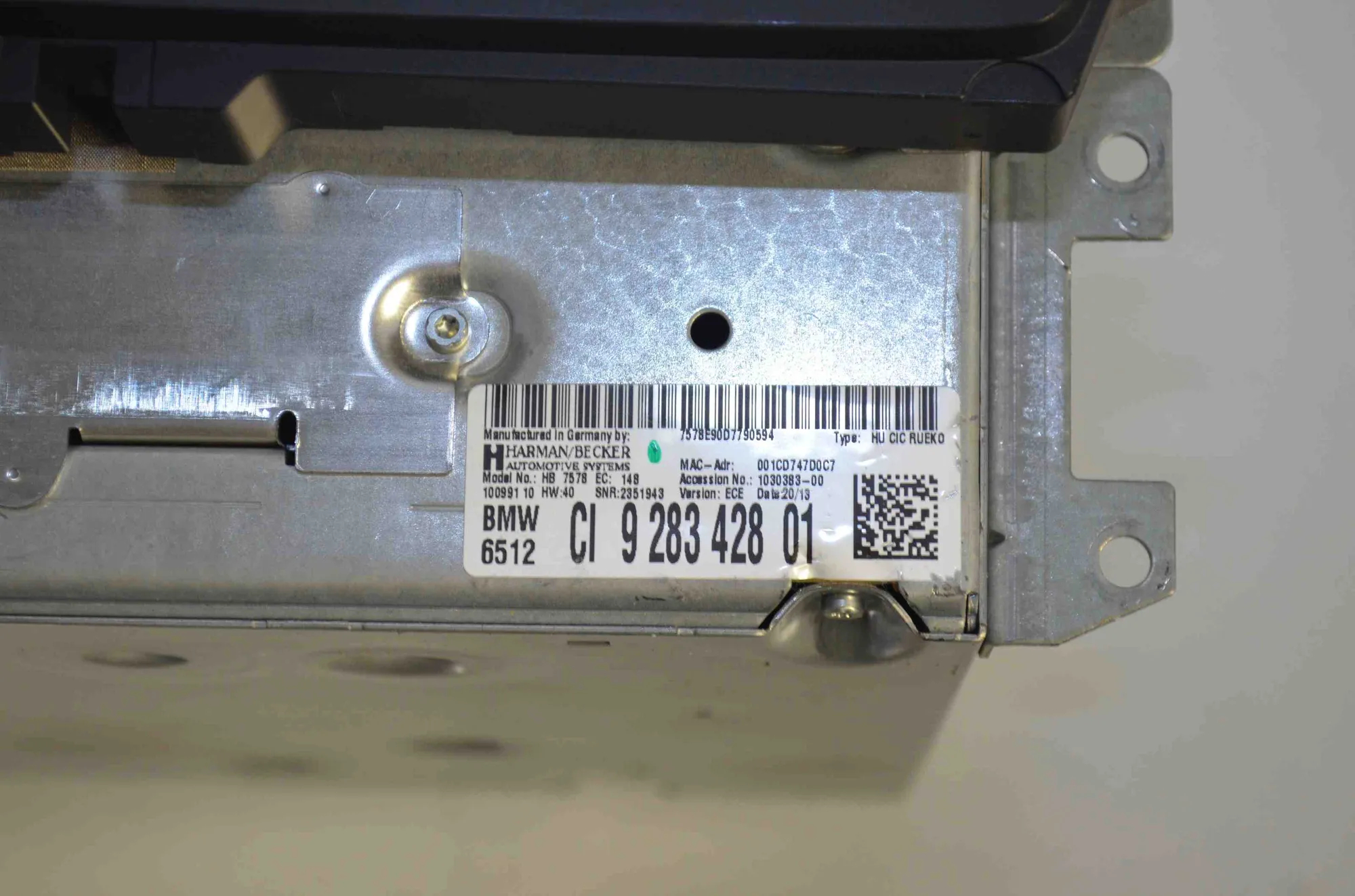Navigation System – OEM 9285443 · BMW X1 (E84) sDrive 20 i 2013 – 11