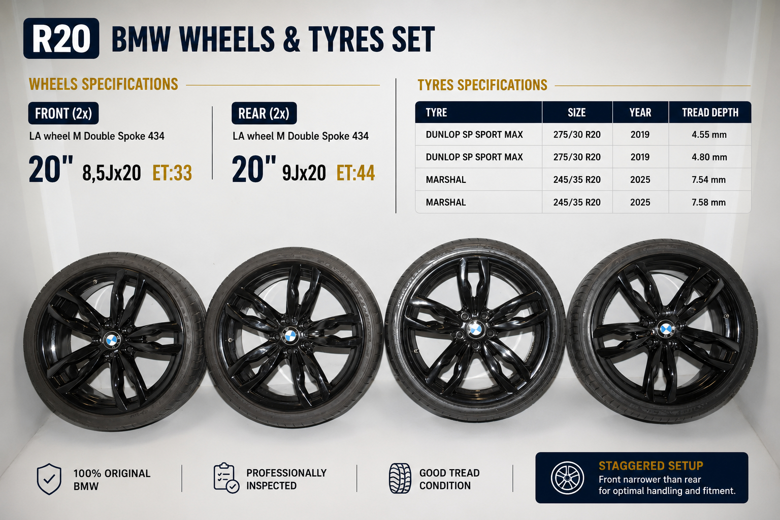 Alloy Wheel Set – OEM 7845868 · BMW 5 Touring (F11) M 550 d xDrive 2014