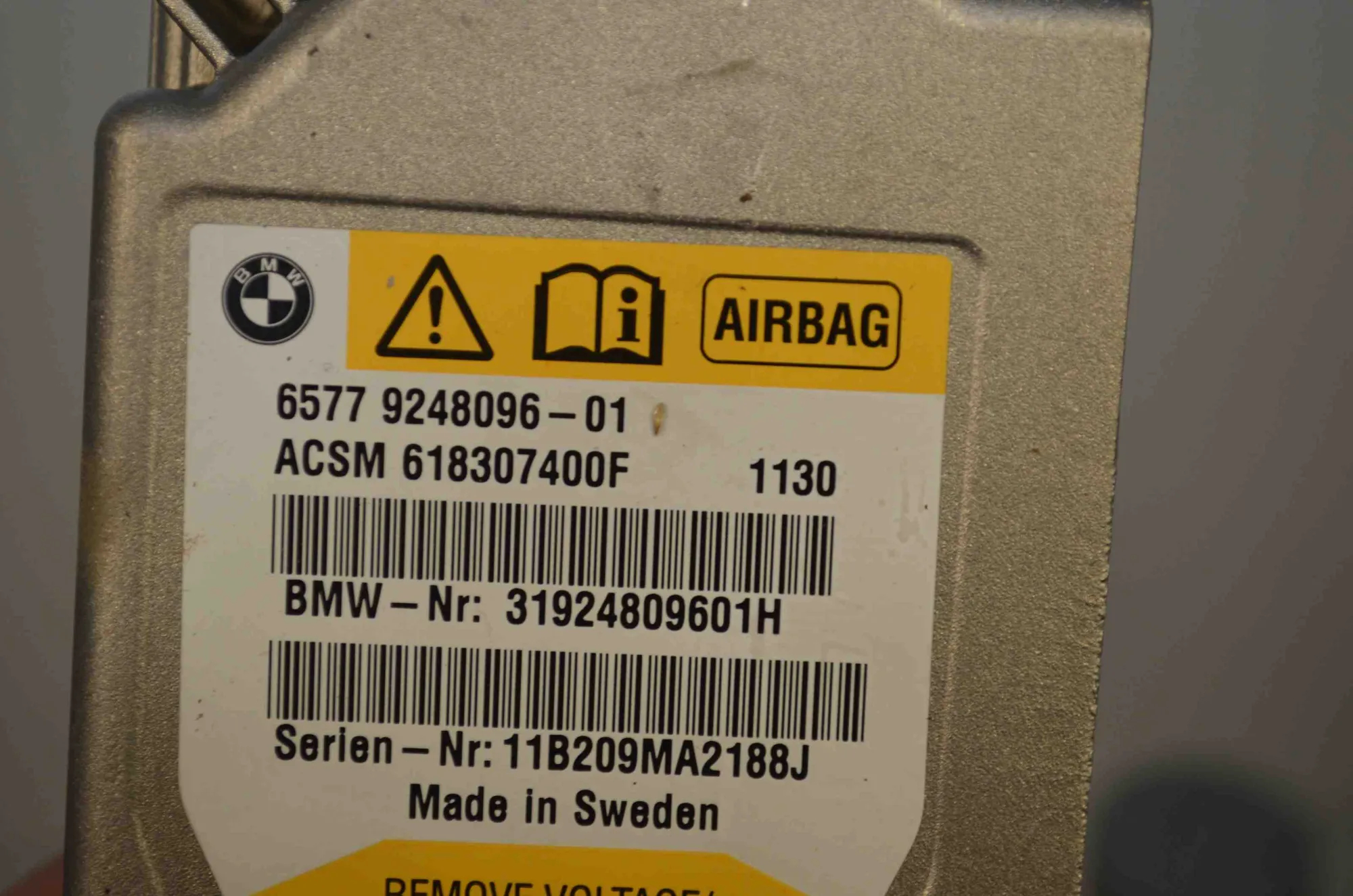 Distance Radar Sensor – OEM 61319279306 · BMW 5 Touring (F11) 535 d 2011 – 9
