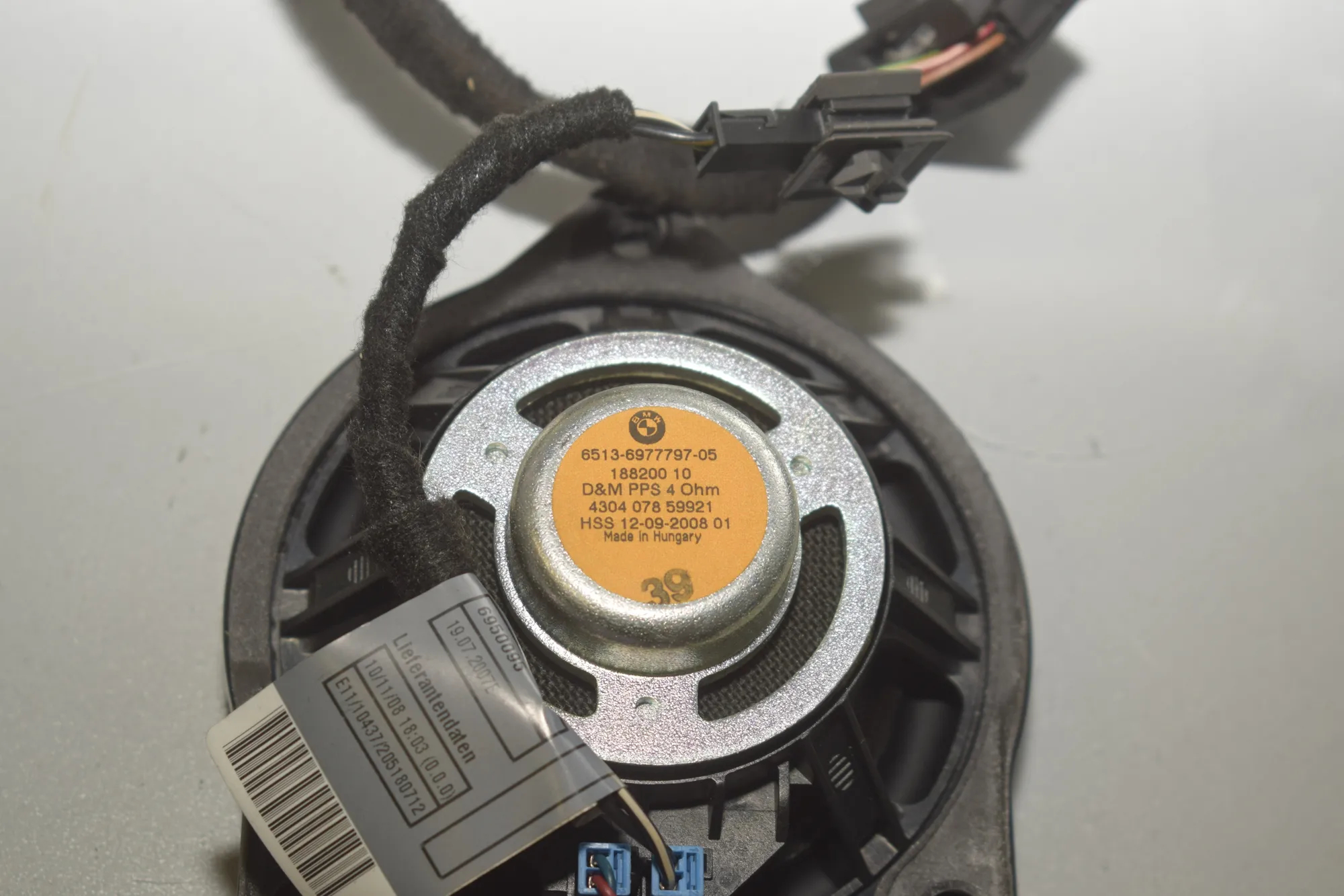 Sound Audio System Set – OEM 9112491 · BMW X6 (E71, E72) xDrive 50 i 2008 – 9
