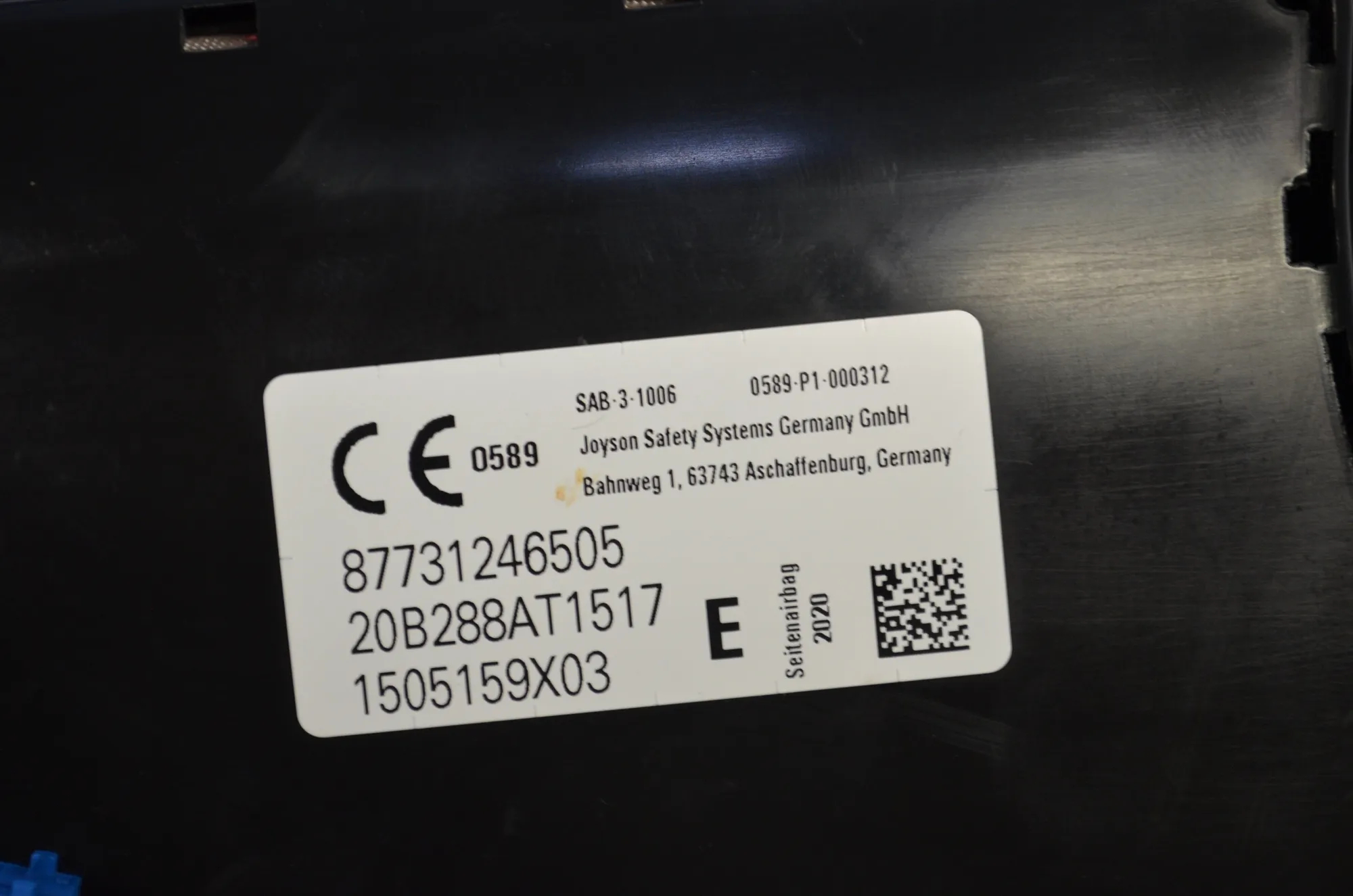 Seat Safety Bag SRS – OEM 7312465 · BMW 2 Gran Tourer (F46) 220 d xDrive 2020 – 4