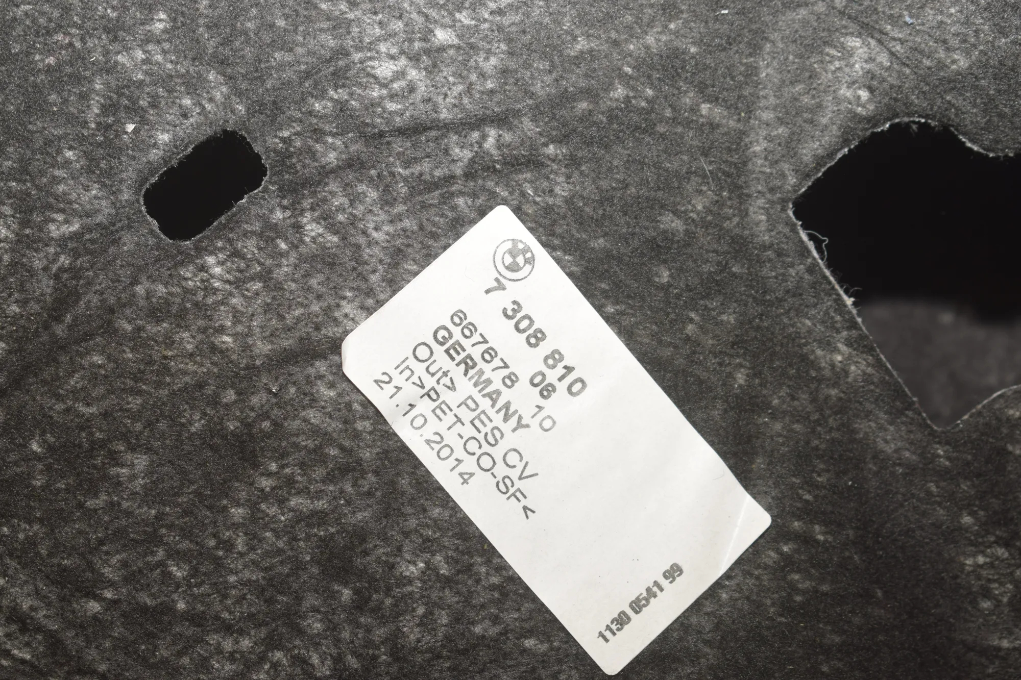 Sound Insulation – OEM 7308810 · BMW 4 Gran Coupe (F36) 430 d xDrive 2014 – 5