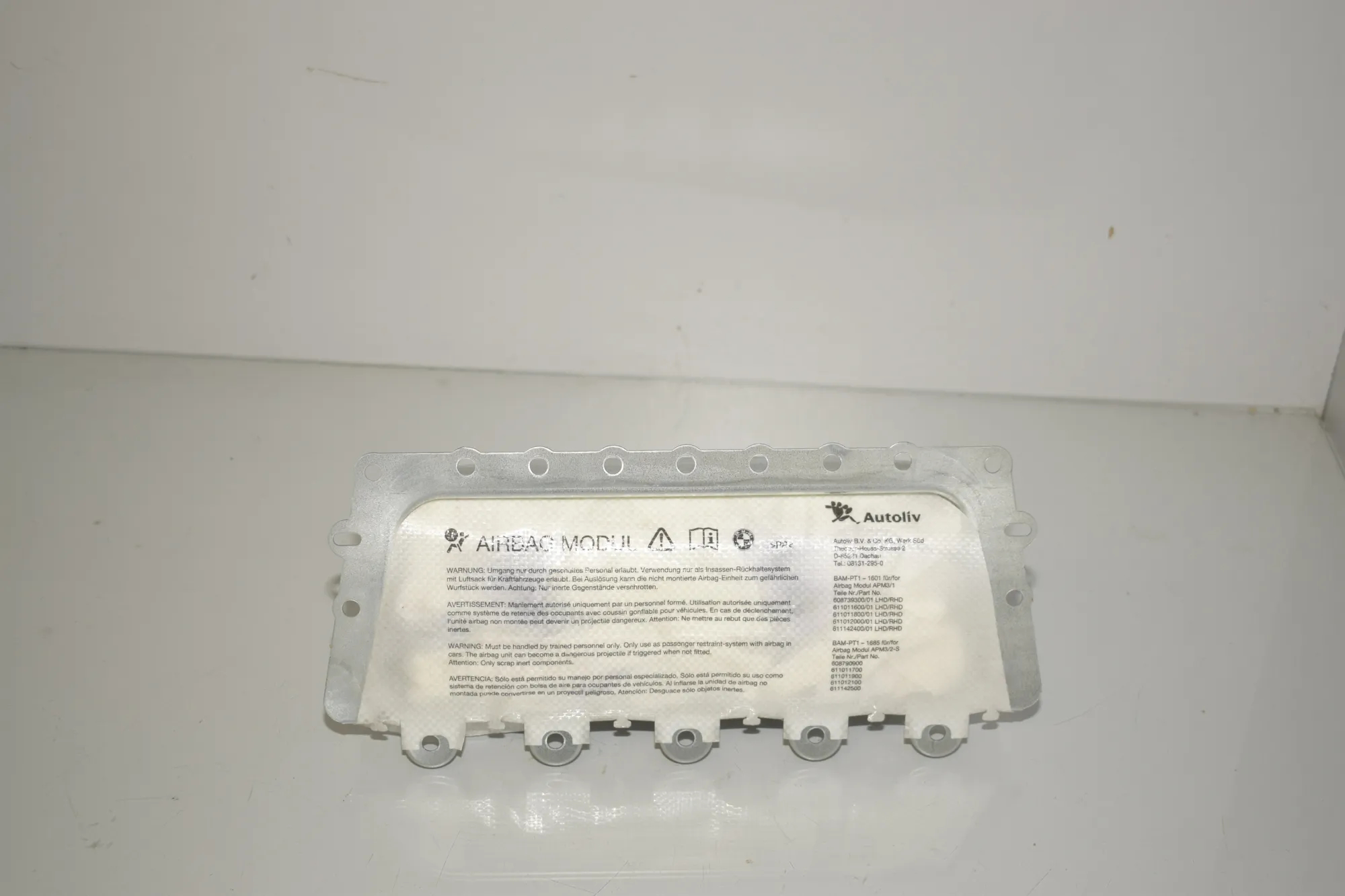 Dashboard Safety Bag SRS – OEM 9230398 · BMW 5 Touring (F11) 530 d xDrive 2011