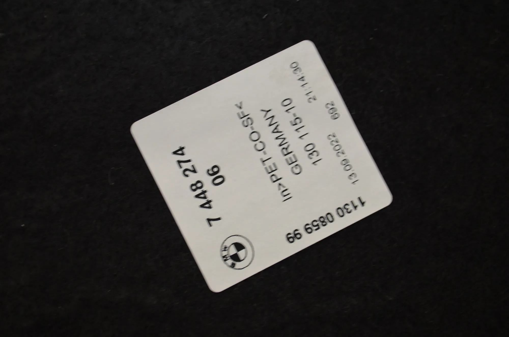 Sound Insulation – OEM 51477448273 · BMW 1 (F40) (2019 - -) (F40) 118i 2022 – 10