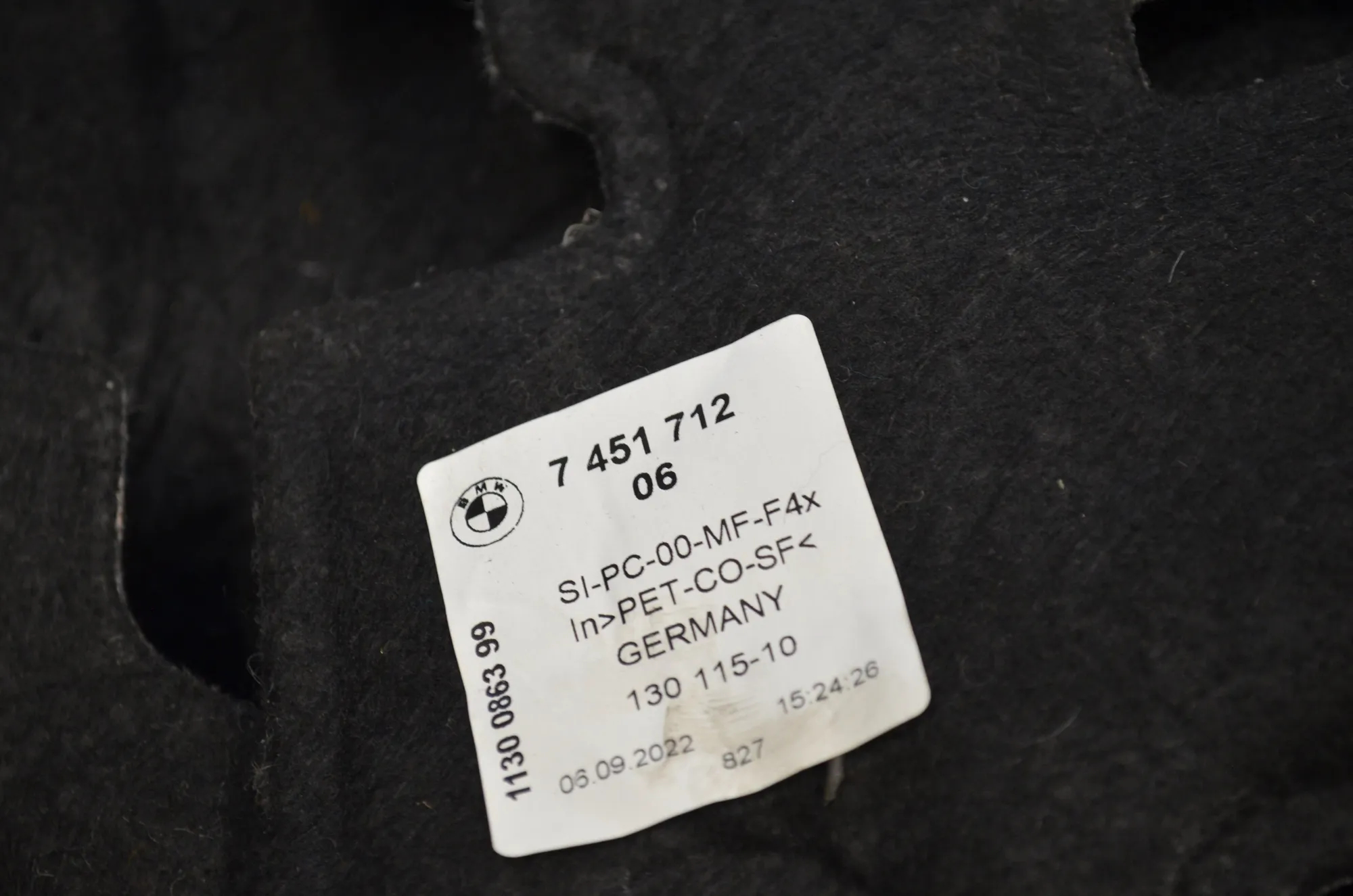 Sound Insulation – OEM 51477448273 · BMW 1 (F40) (2019 - -) (F40) 118i 2022 – 12