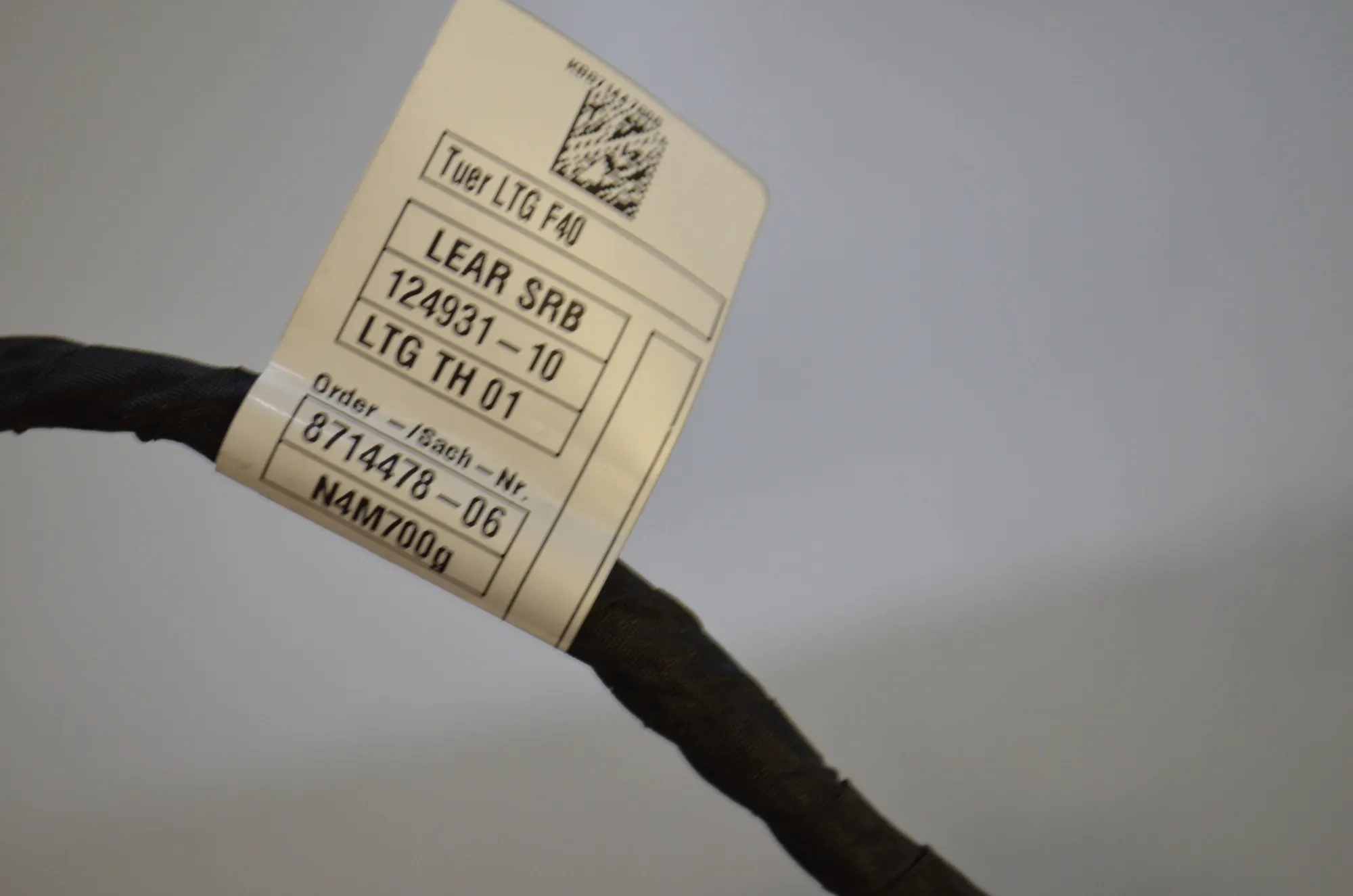 Rear Left Door Wiring – OEM 8714478 · BMW 1 (F40) (2019 - -) (F40) 118i 2022 – 4