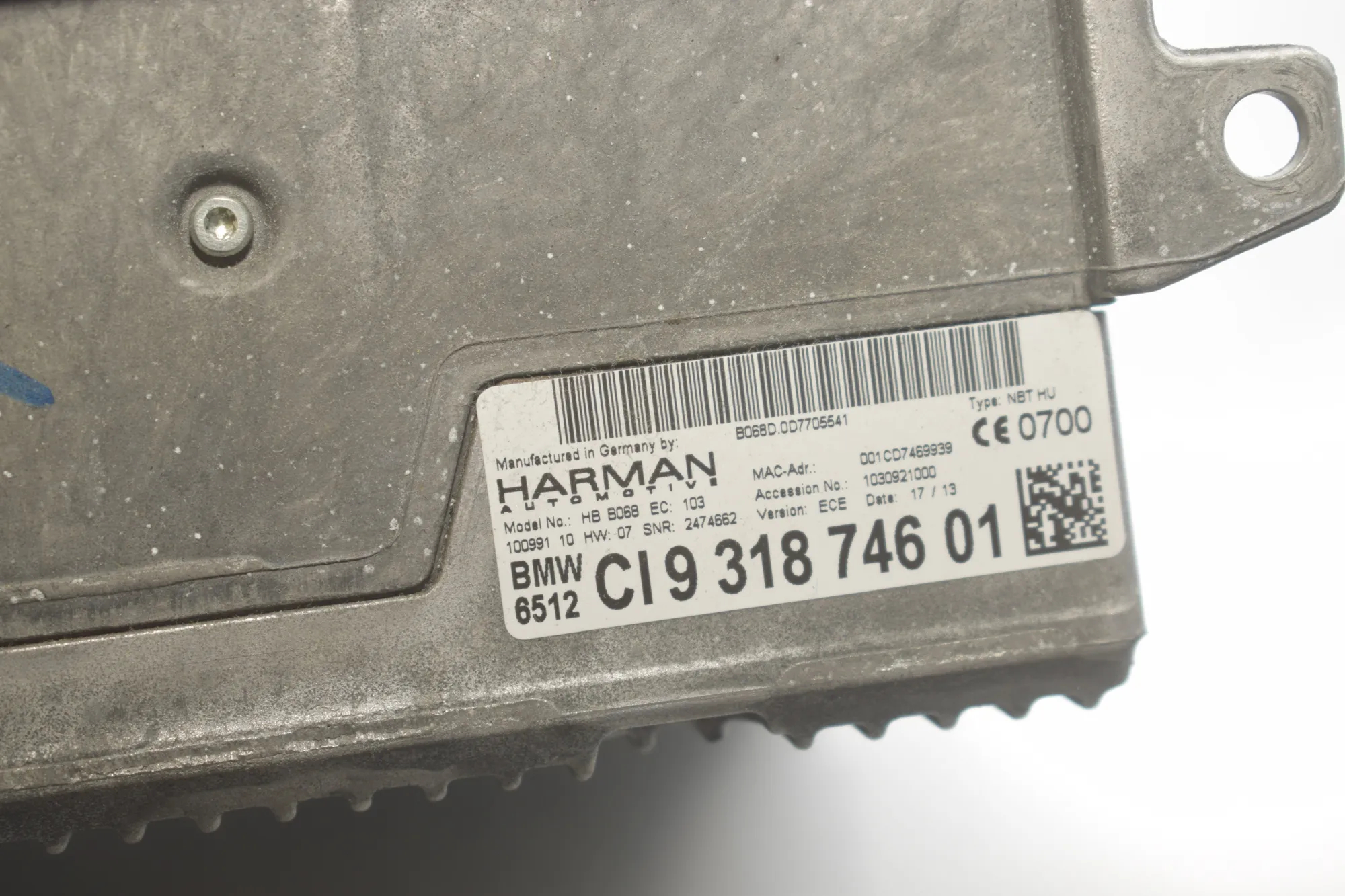 Navigation System – OEM 9267955 · BMW 3 Touring (F31) 330 d xDrive 2013 – 6