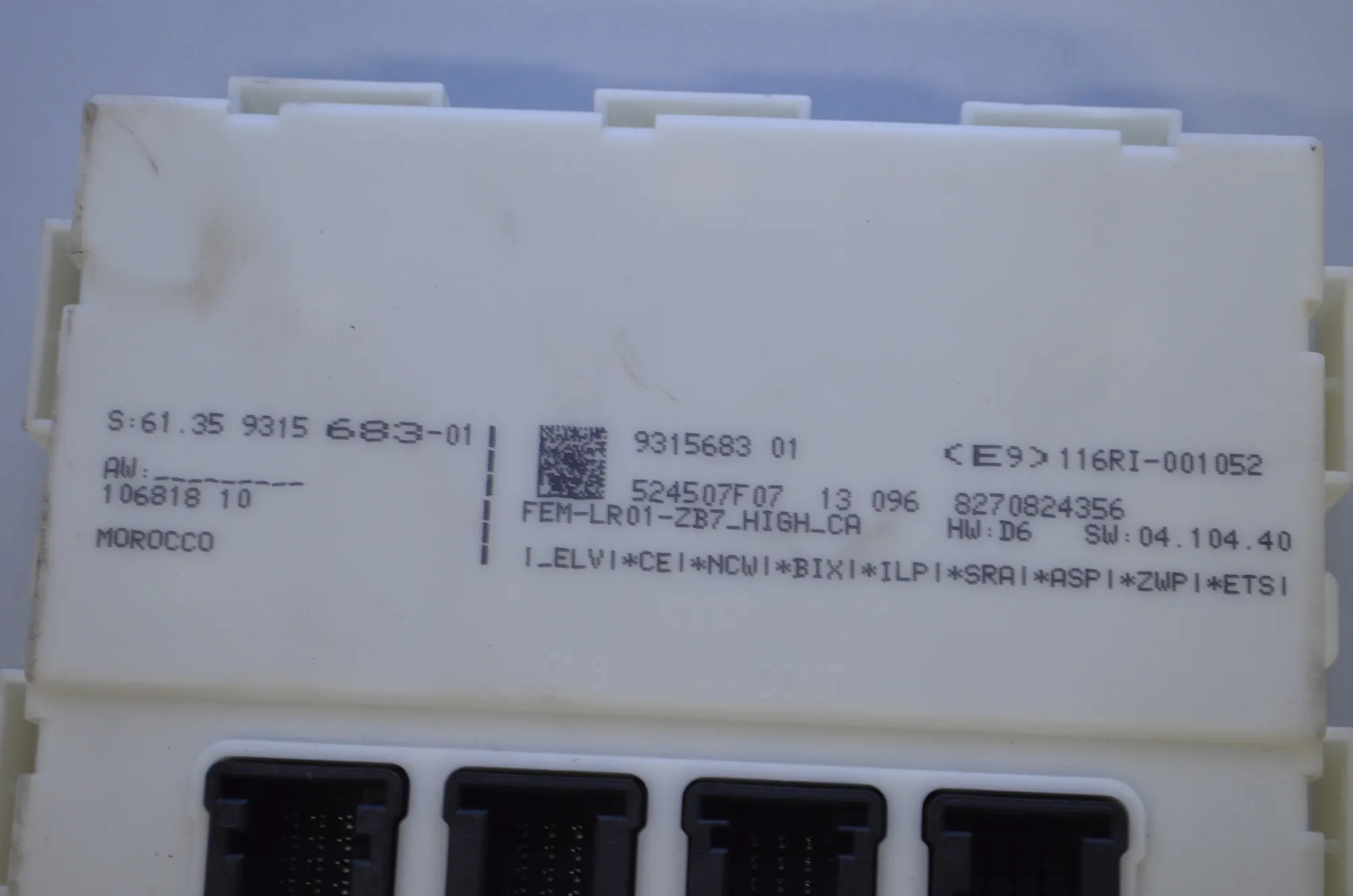 Engine Ignition ECU Set – OEM 61355A563D1 · BMW 3 Touring (F31) 330 d xDrive 2013 – 6