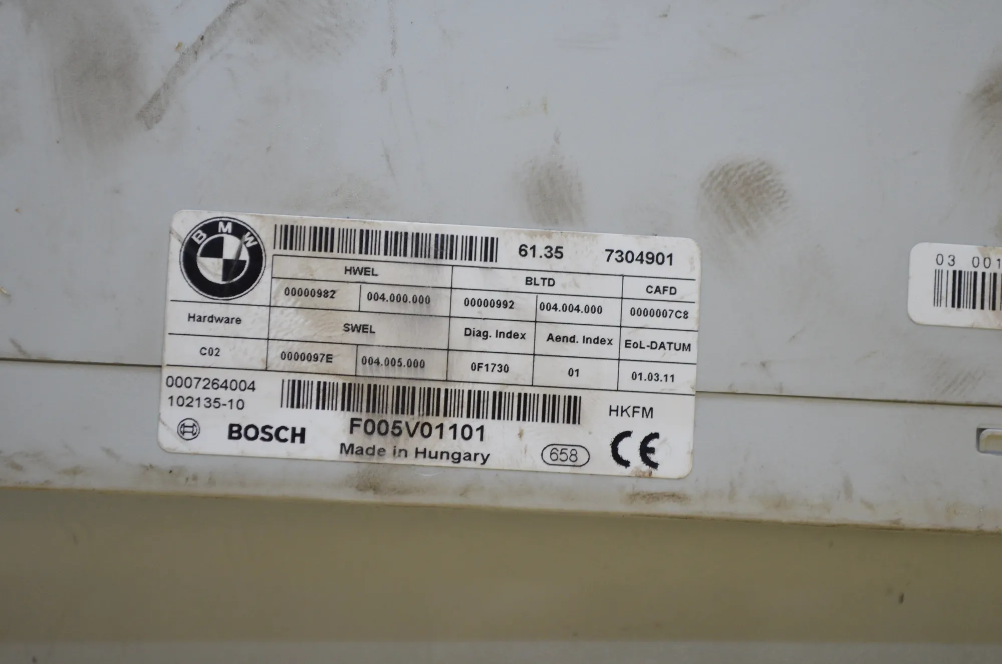 Other Control Units – OEM 61357304901 · BMW 5 Touring (F11) 530 d xDrive 2011 – 4