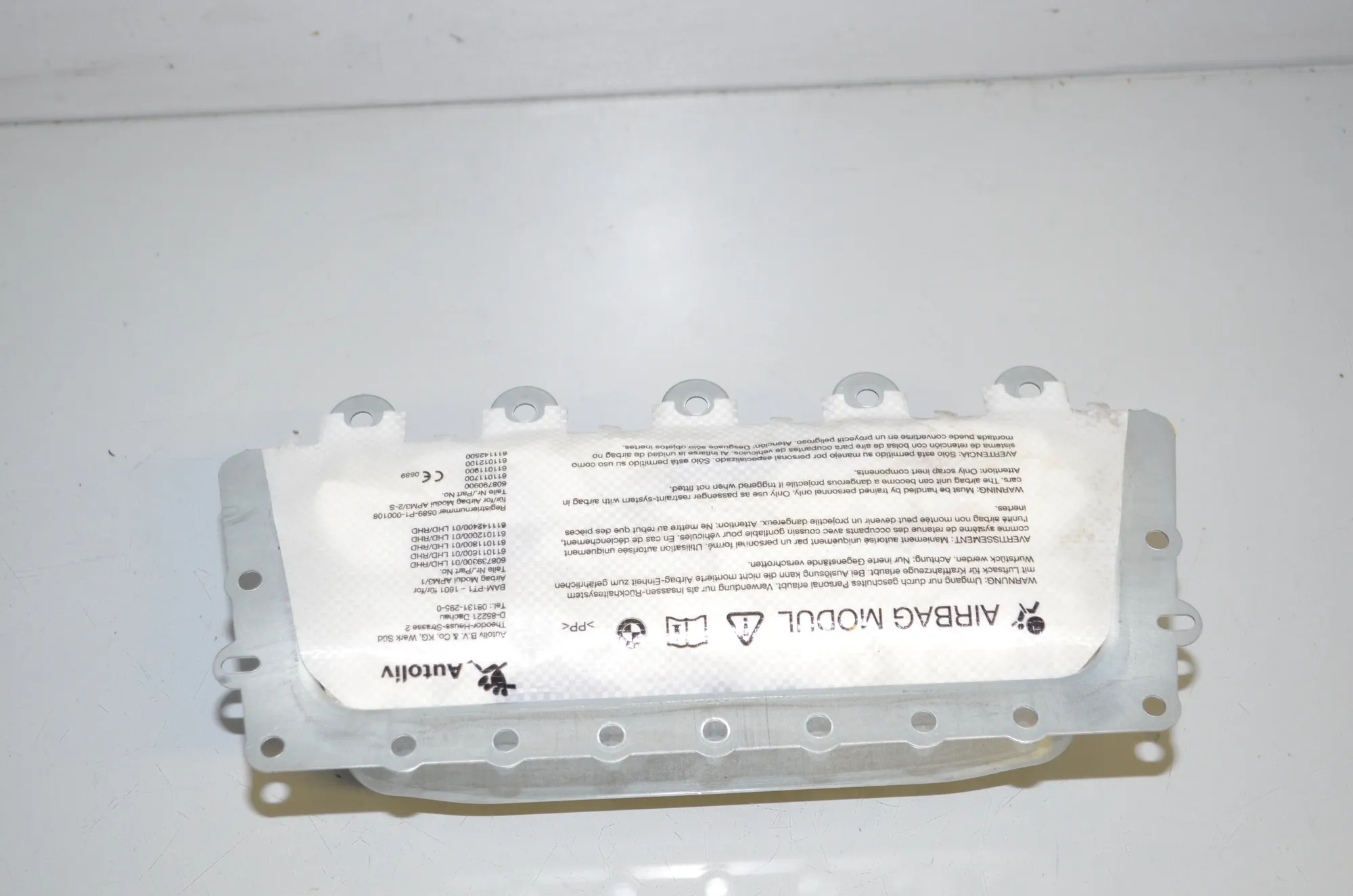 Dashboard Safety Bag SRS – OEM 9230398 · BMW 5 Touring (F11) 535 i xDrive 2012