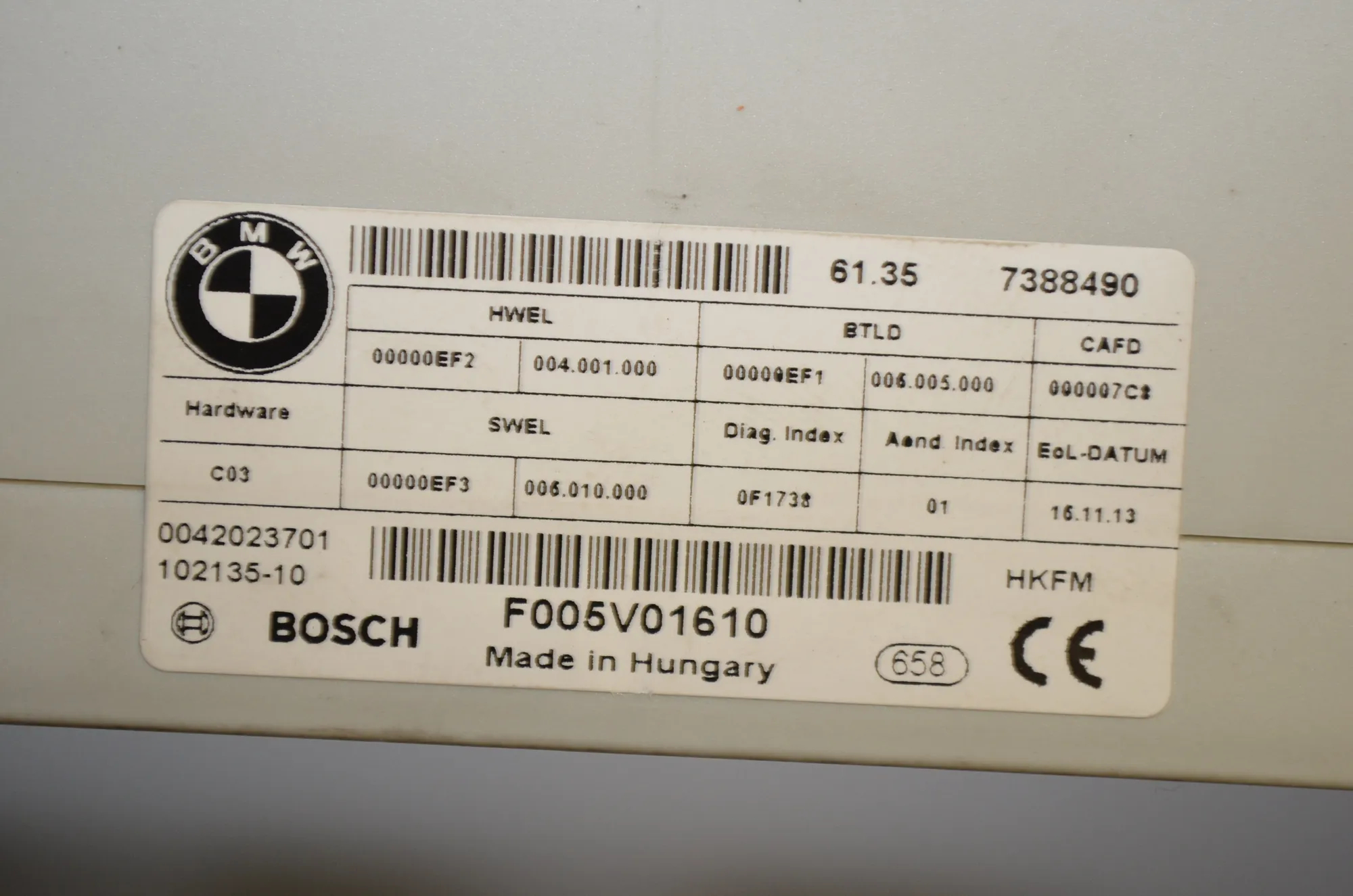 Electric Tailgate Opening Kit – OEM 7269543 · BMW 3 Touring (F31) 330 d 2013 – 8