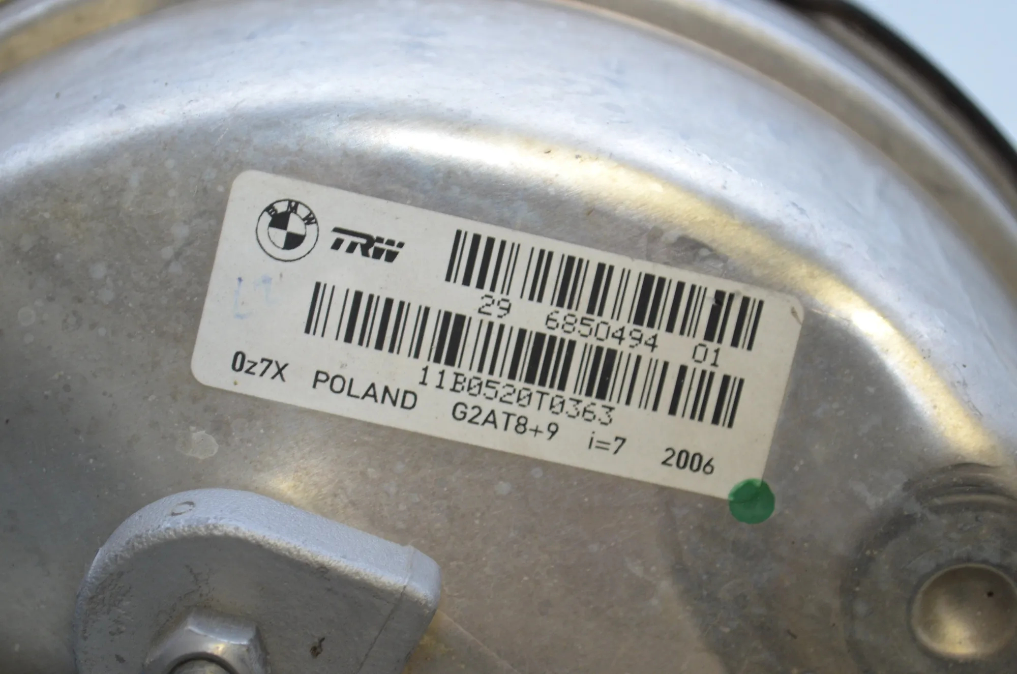 Brake Servo Booster – OEM 6850494 · BMW X3 (F25) xDrive 20 d 2011 – 5