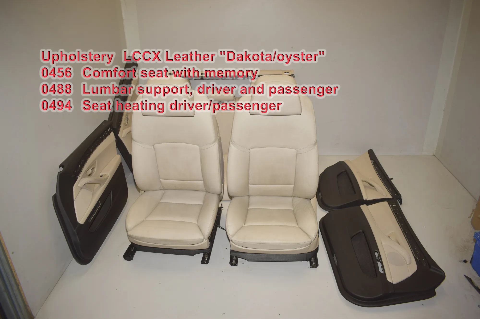 Seat set · BMW 5 Touring (F11) 530 d 2012 – 2