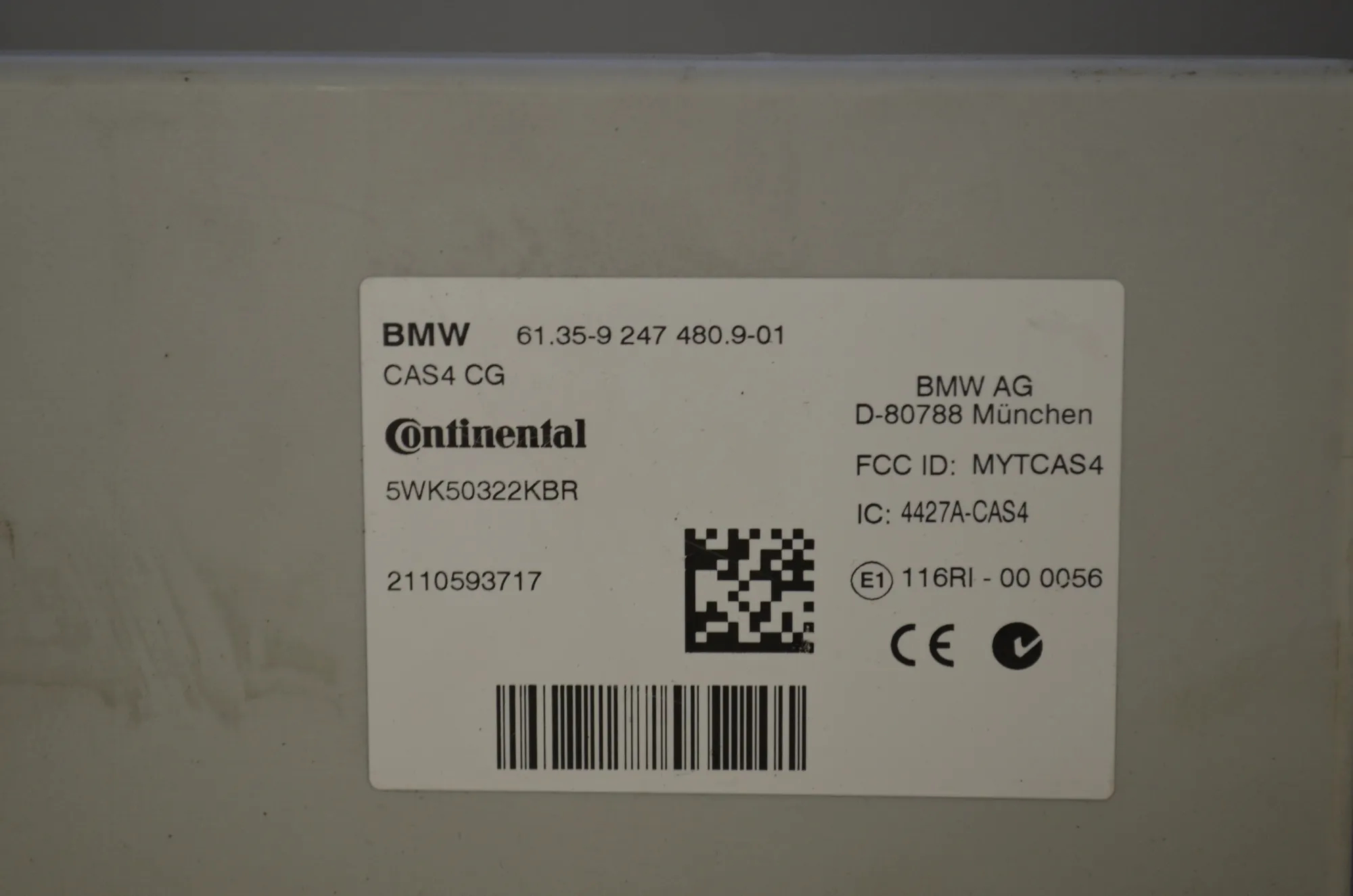 Engine Ignition ECU Set – OEM 9247480 · BMW X3 (F25) xDrive 20 d 2011 – 7