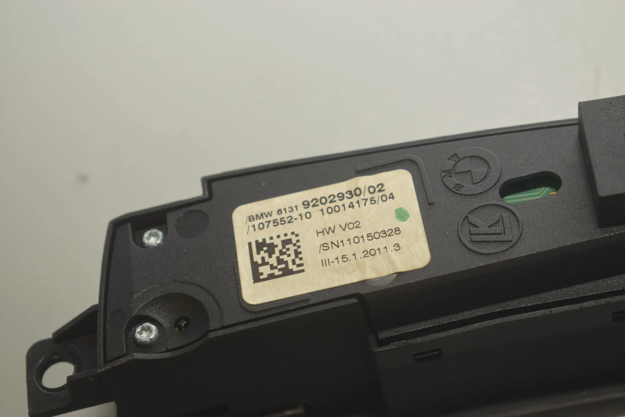 Switches – OEM 9202930 · BMW X3 (F25) xDrive 20 d 2011 – 5
