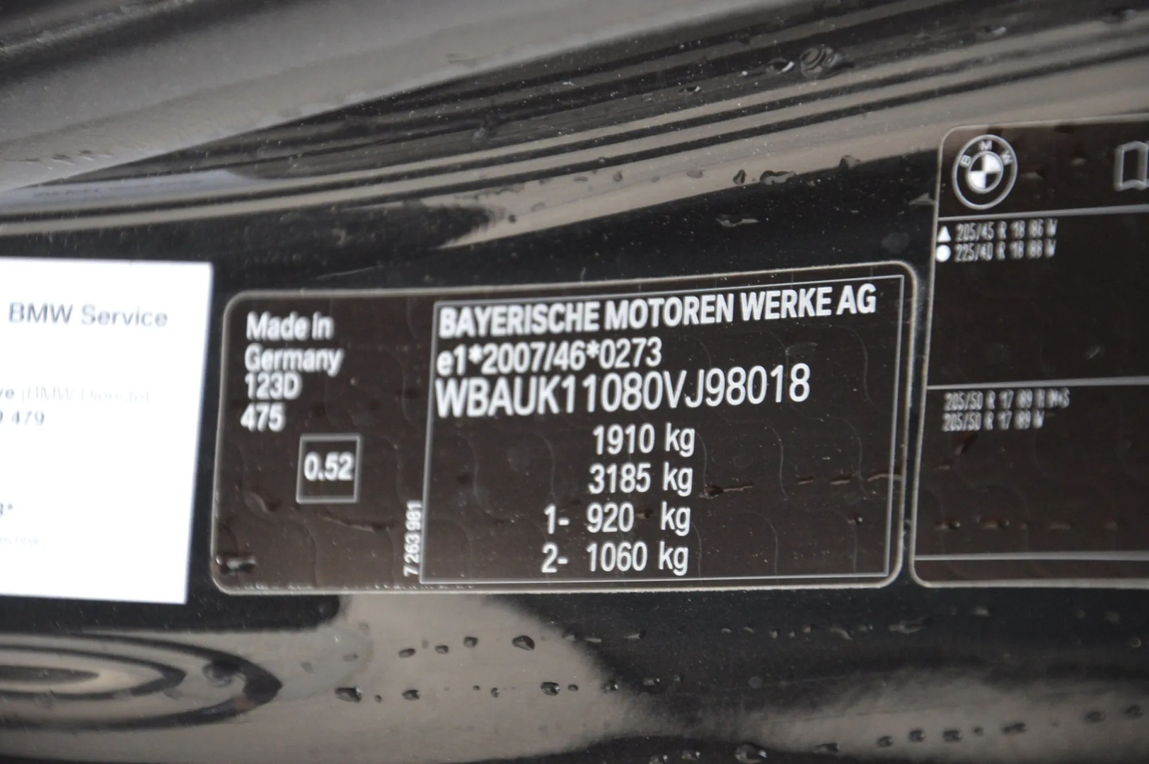 BMW 1 (E81) 123 d 2011 – 18