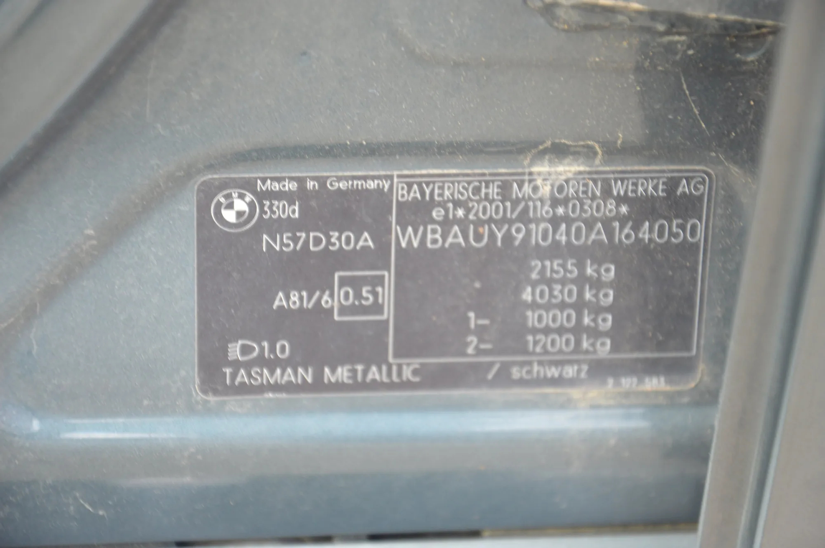 BMW 3 Touring (E91) 330 d 2008 – 12