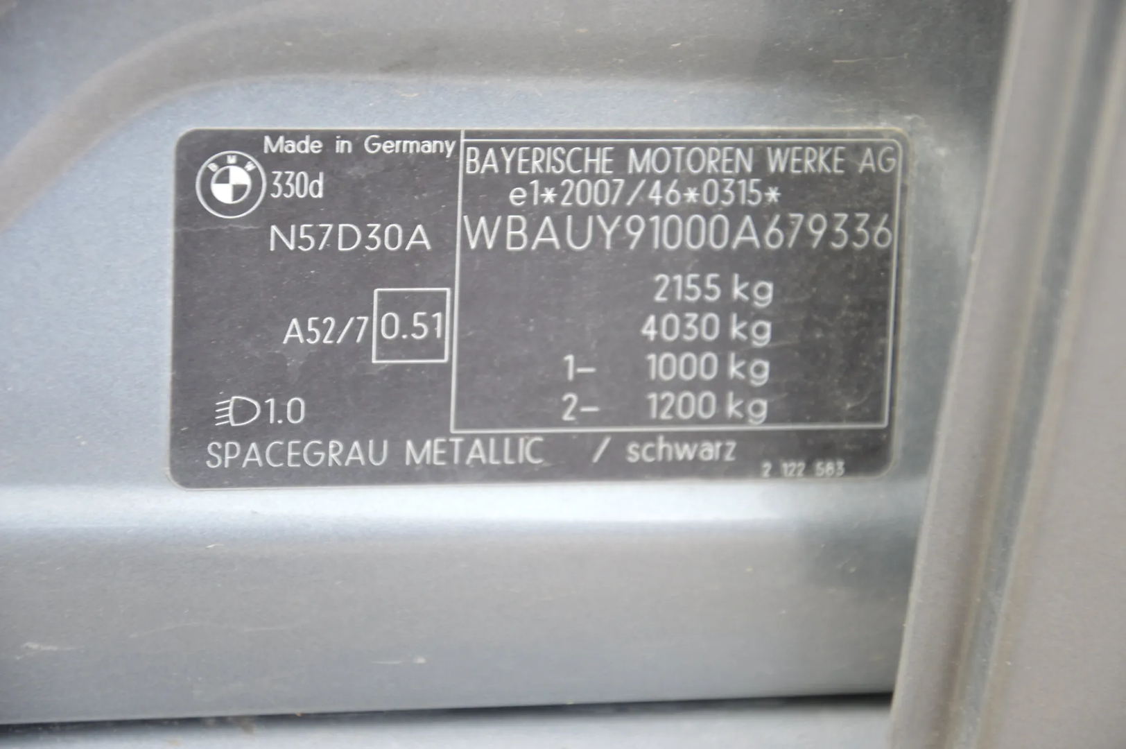 BMW 3 Touring (E91) 330 d 2010 – 10