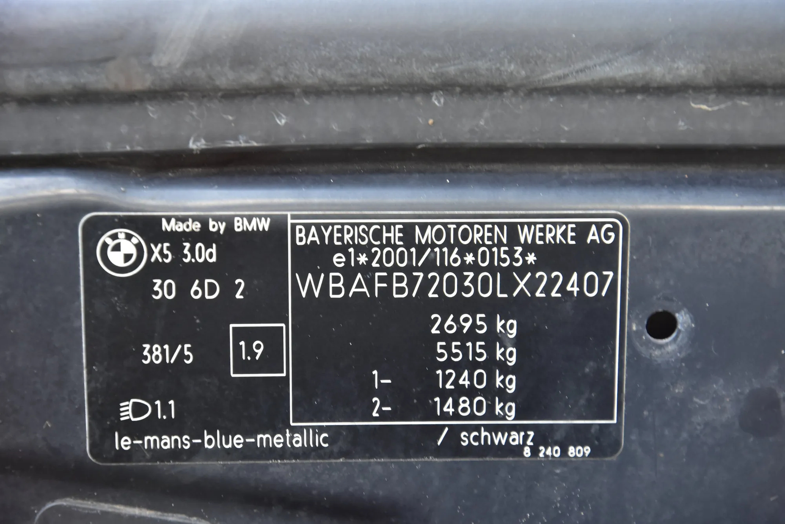 BMW X5 (E53) 3.0 d 2005 – 8