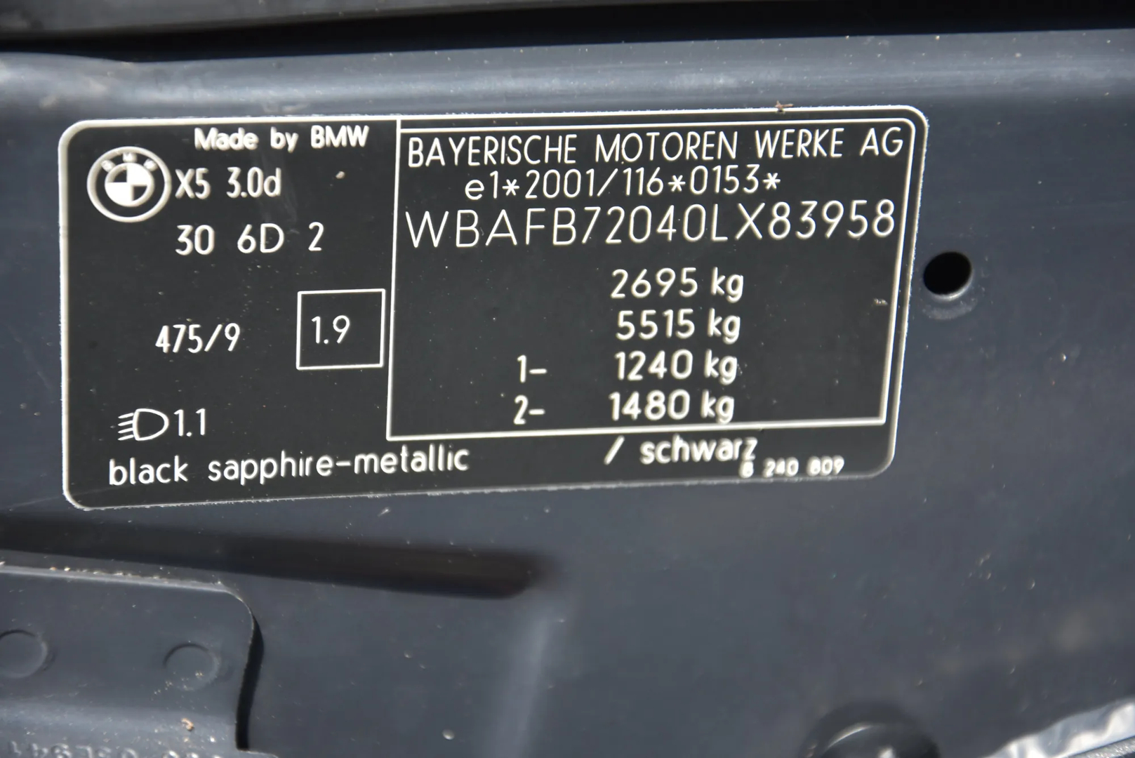 BMW X5 (E53) 3.0 d 2006 – 7