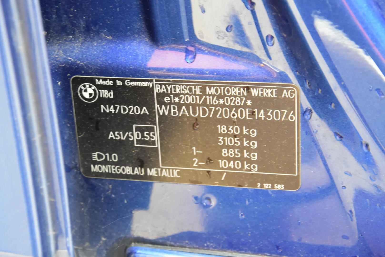 BMW 1 (E87) 118 d 2008 – 10