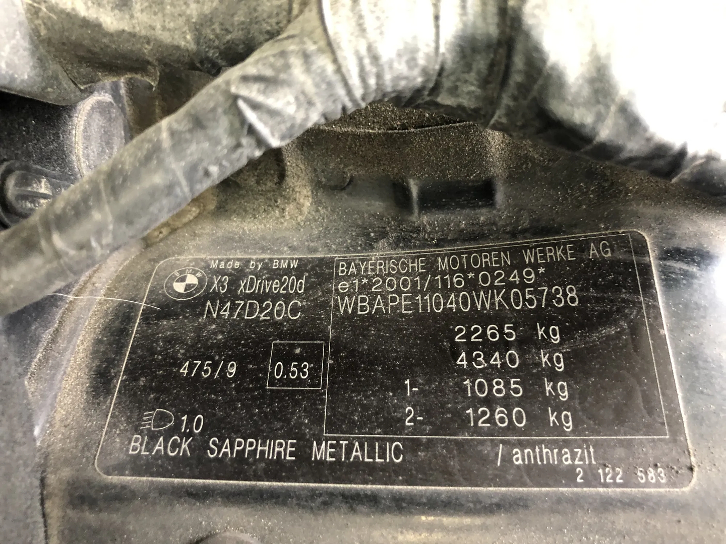 BMW X3 (E83) xDrive 20 d 2009 – 11