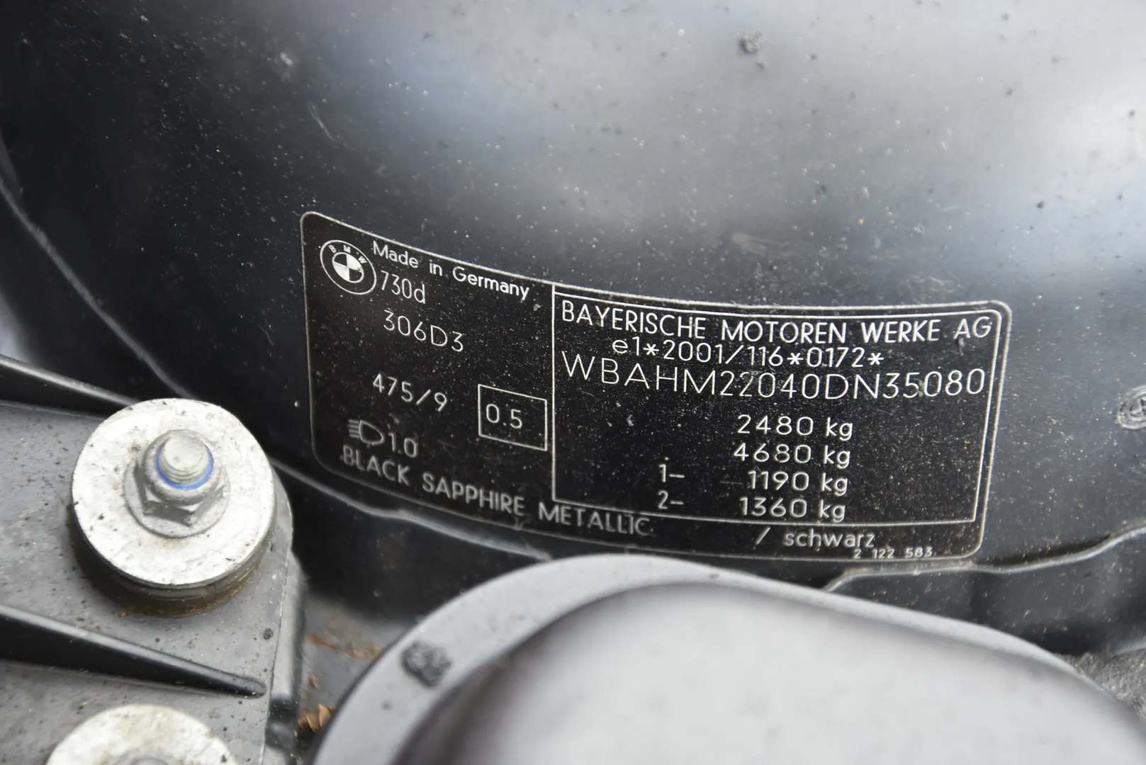 BMW 7 (E65, E66, E67) 730 Ld 2005 – 8