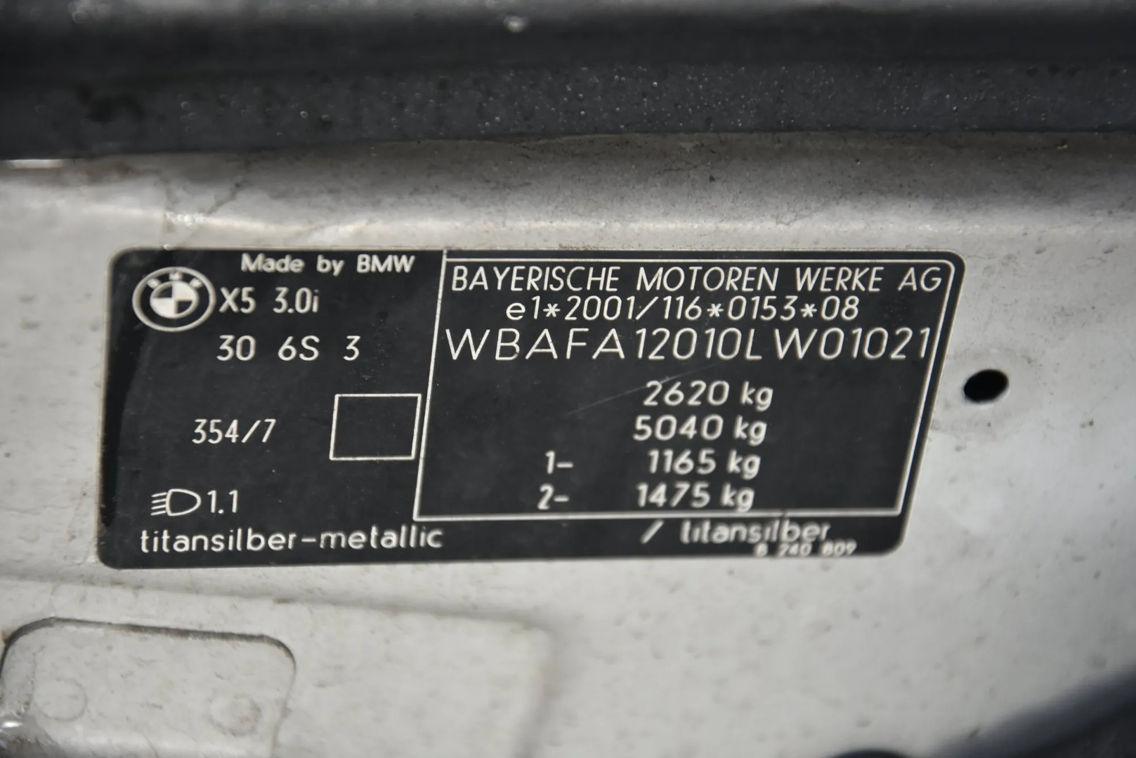 BMW X5 (E53) 3.0 i 2003 – 6