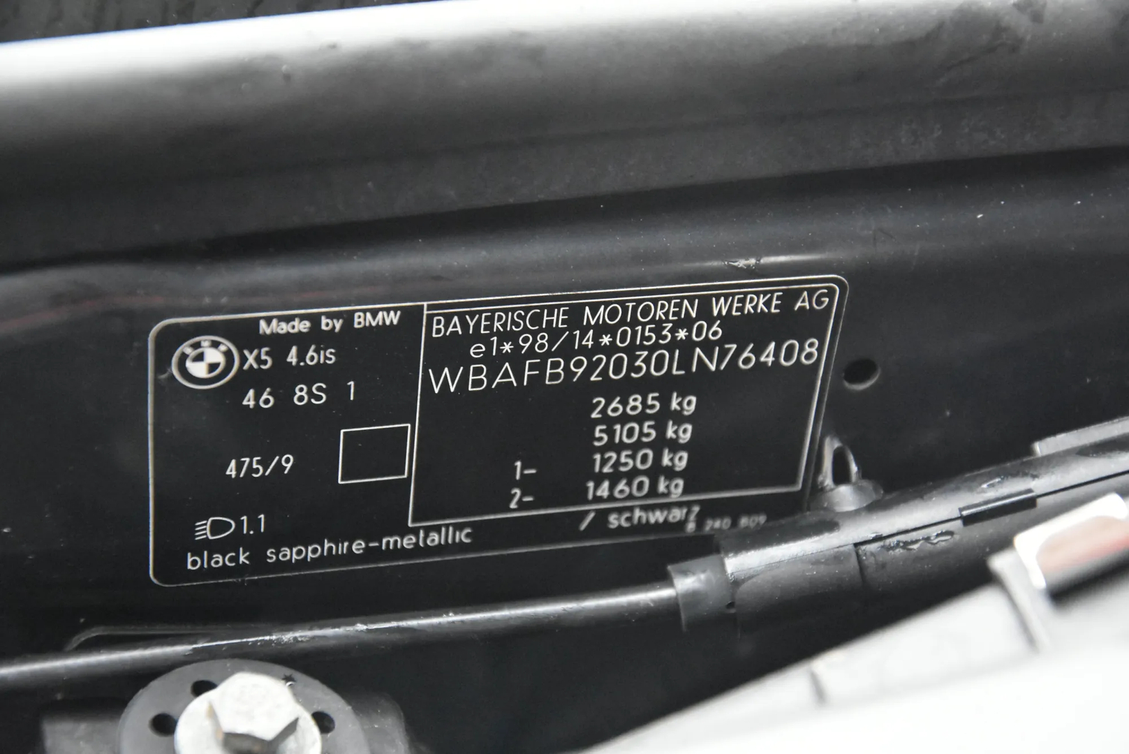 BMW X5 (E53) 4.6 is 2003 – 5