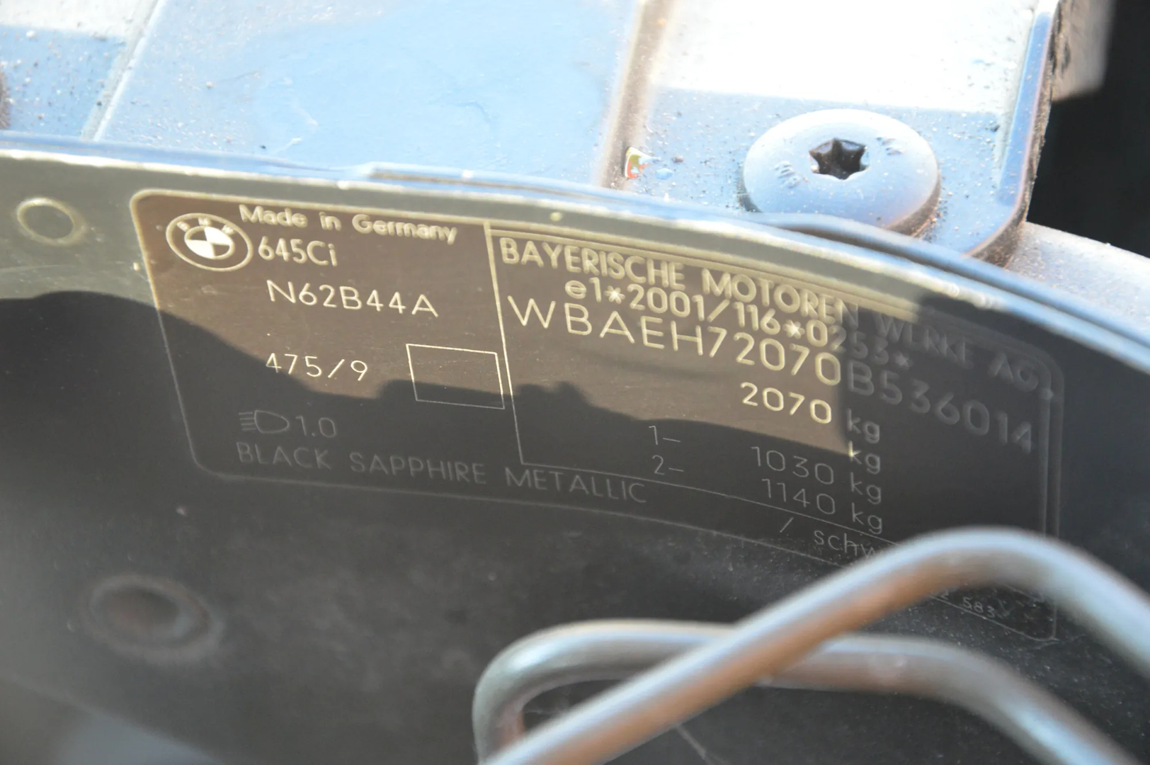 BMW 6 (E63) 645 Ci 2004 – 4