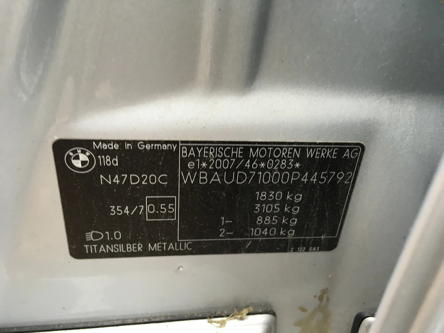 BMW 1 (E87) 118 d 2010 – 2