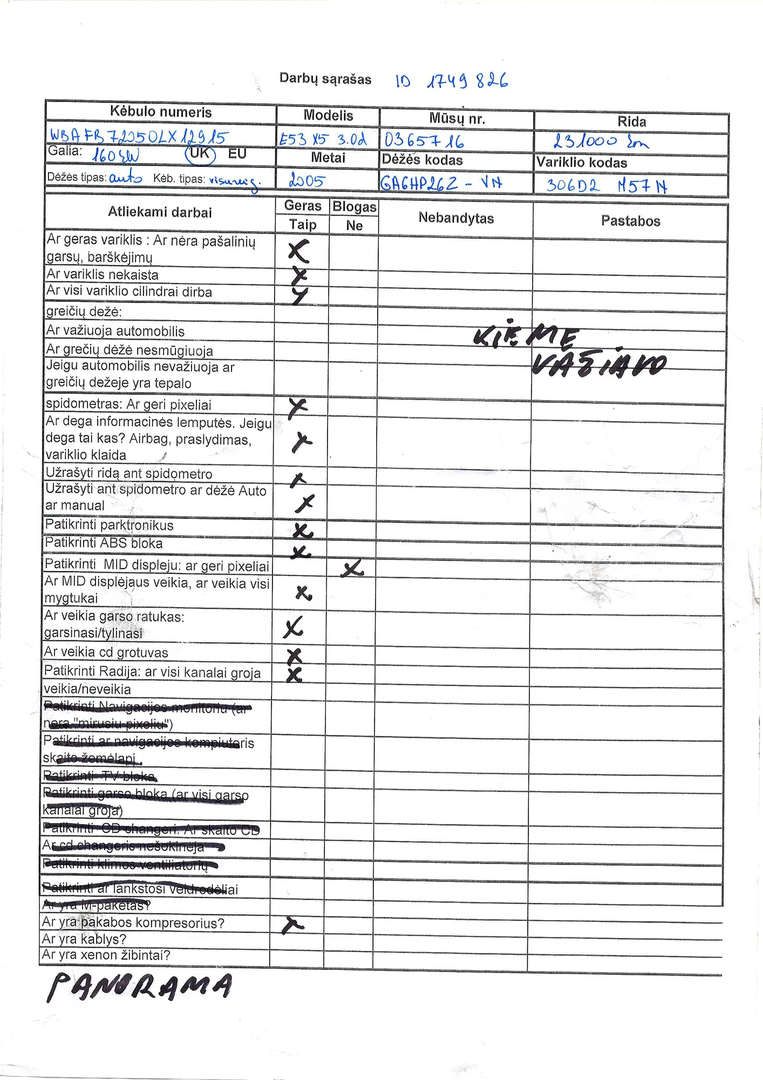 BMW X5 (E53) 3.0 d 2005 – 2